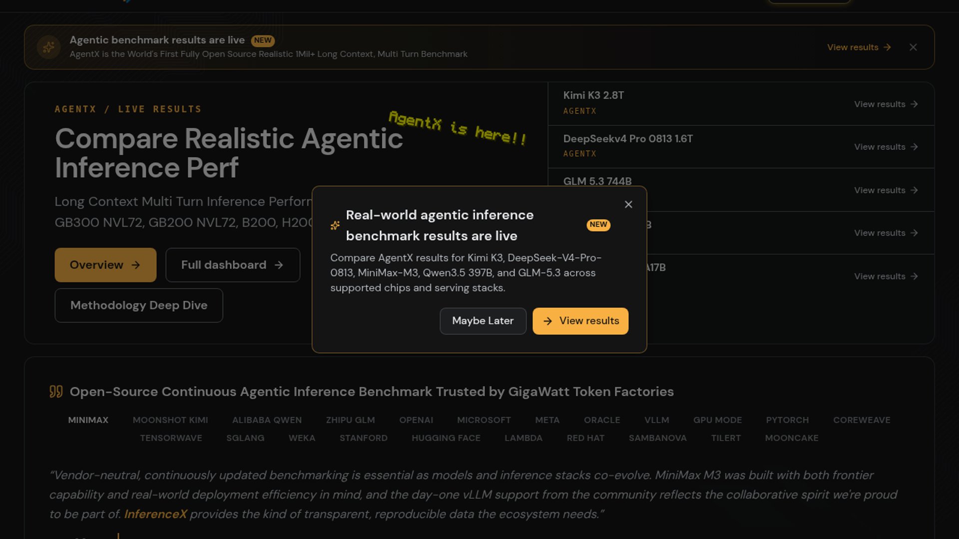 AgentX 1.0 Brings Realism to Inference Benchmarks