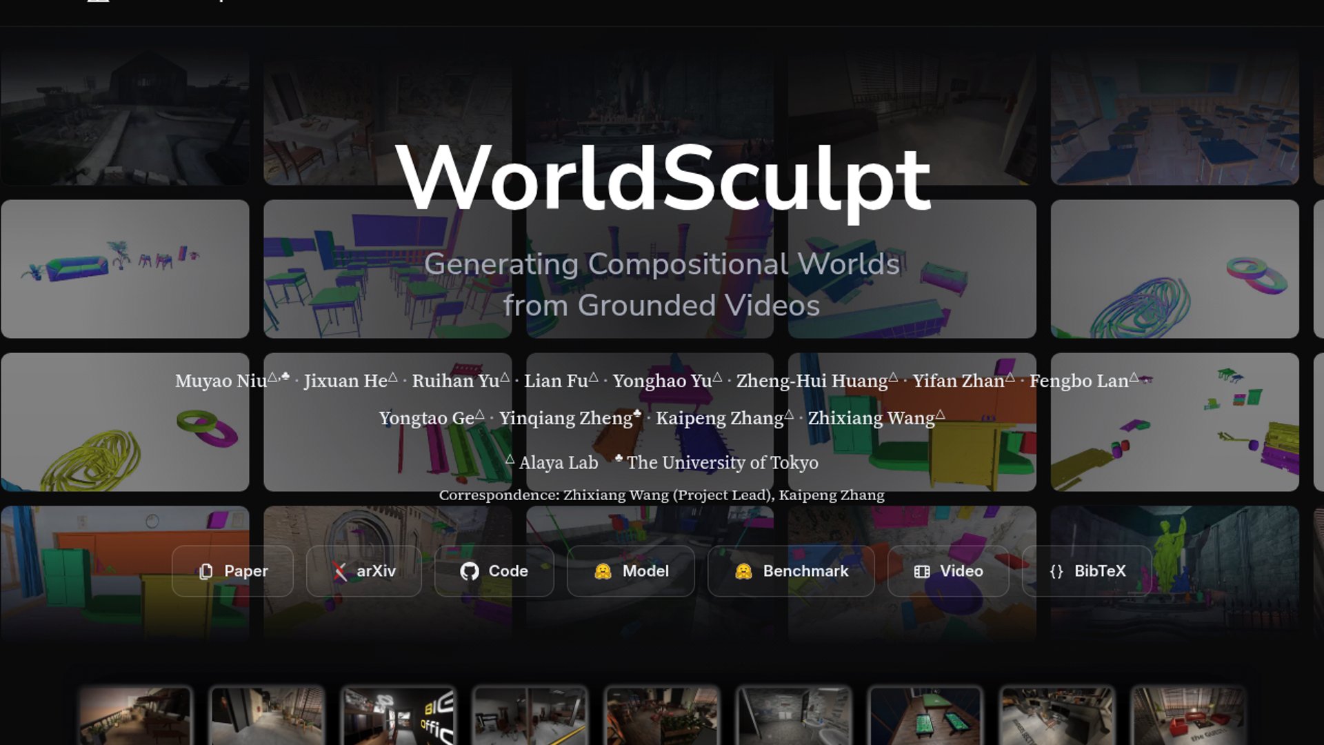WorldSculpt decomposes video scenes into editable 3D meshes
