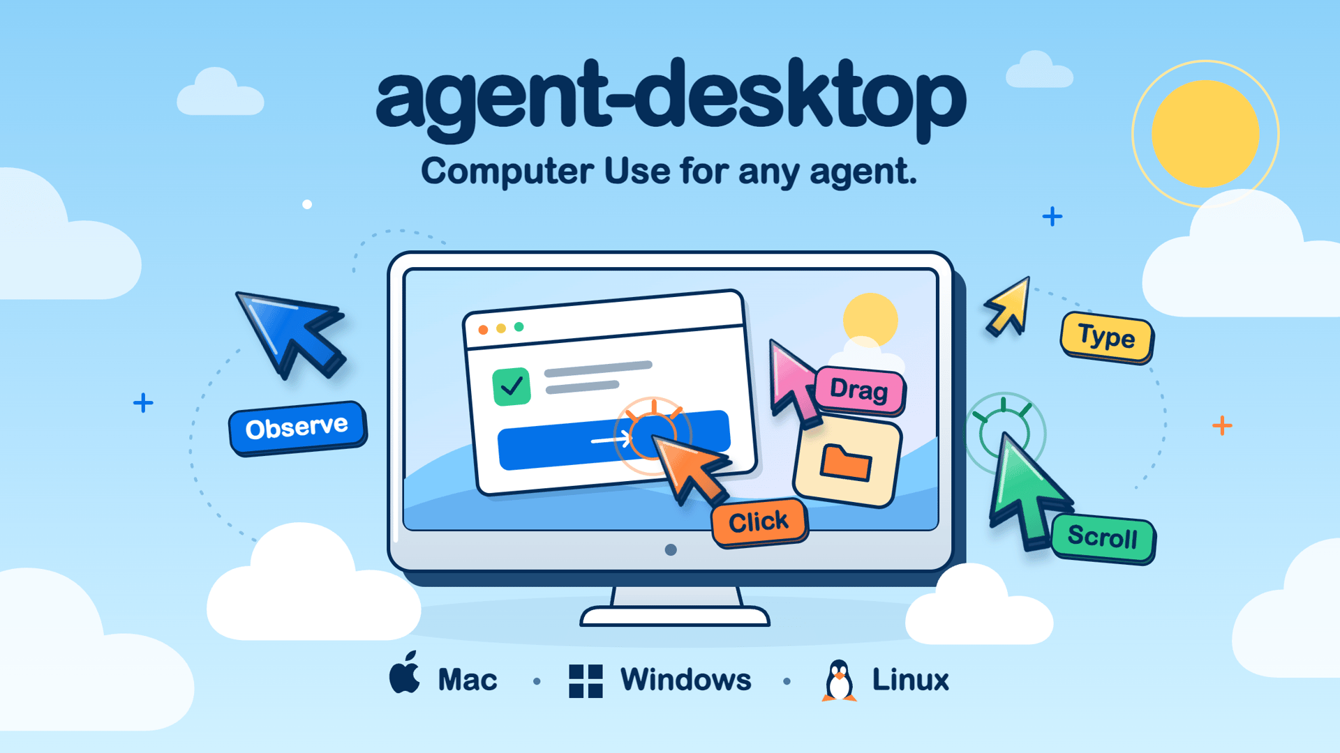 agent-desktop adds canvas, multi-agent cursor sync