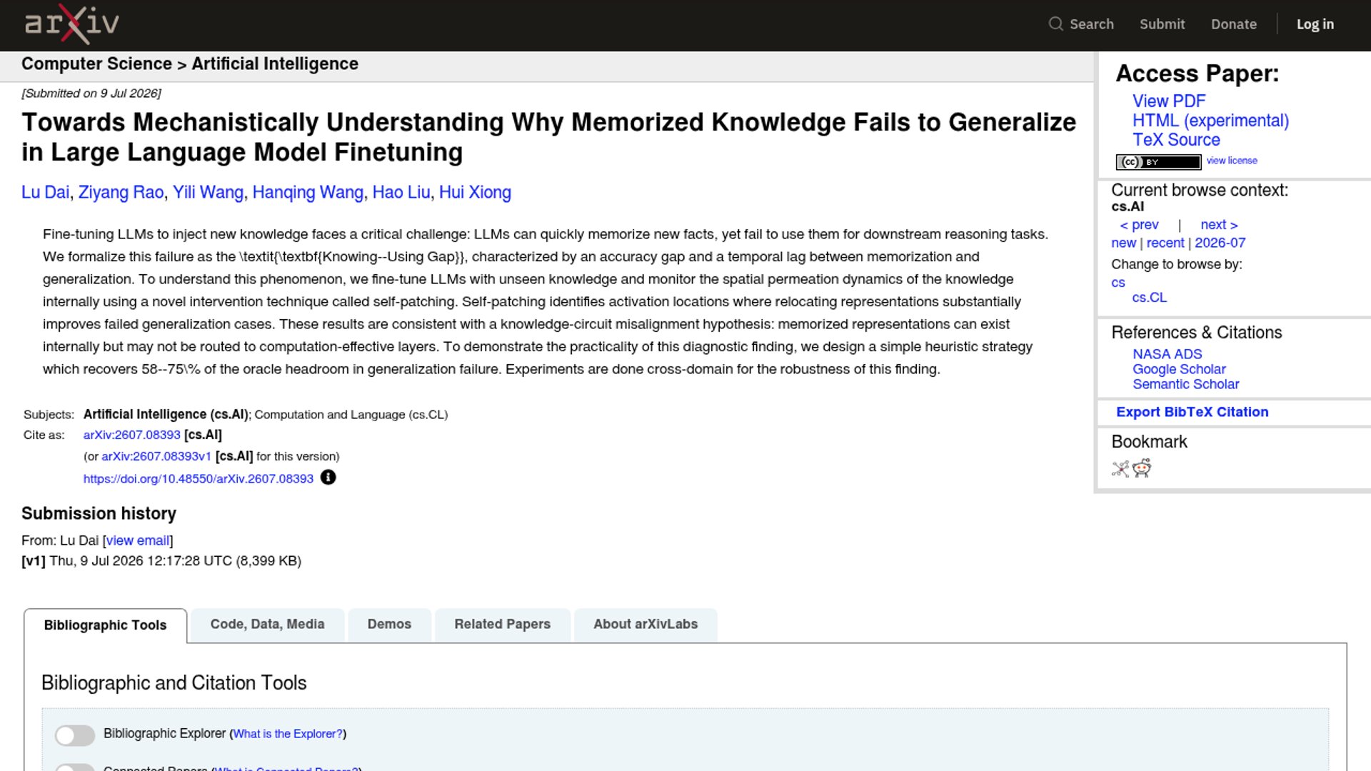 Self-Patching bridges LLM knowing-using gap
