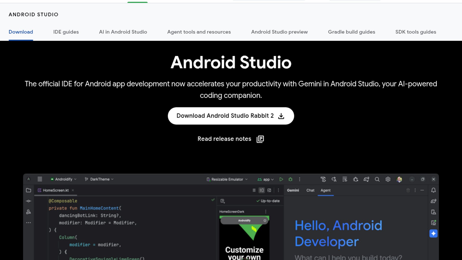 Android Studio Opens Up to 40+ Agents