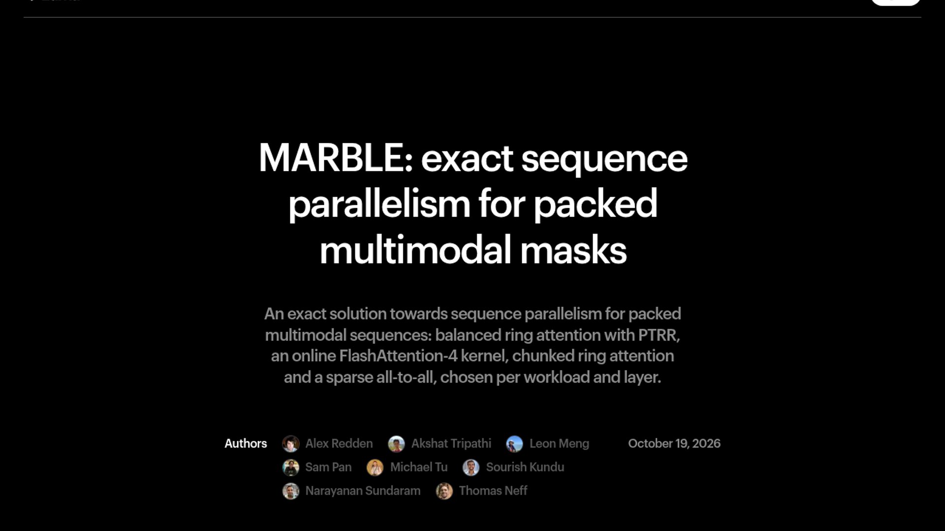 Luma AI unveils MARBLE attention