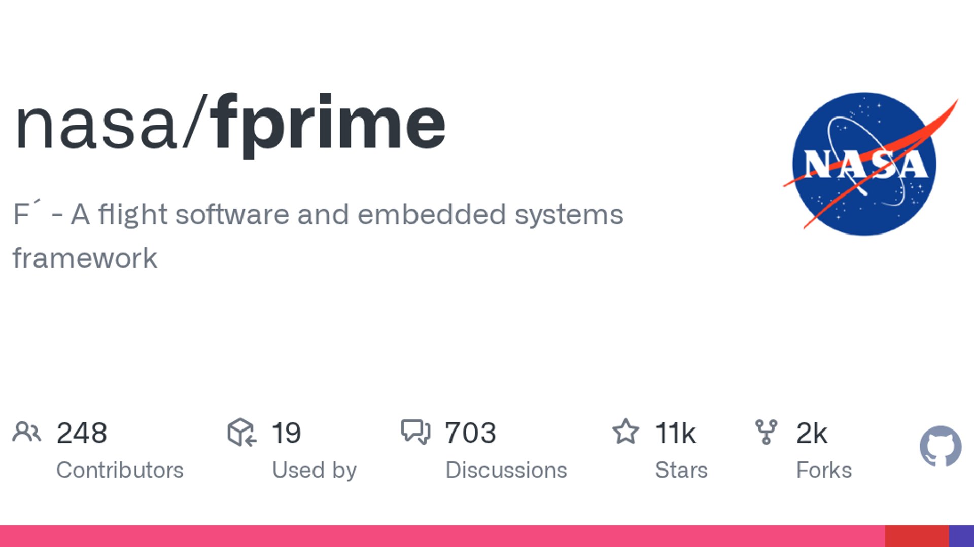 NASA's open-source flight software framework, F´ (F Prime), provides a reusable, component-based architecture for flight software and embedded systems.