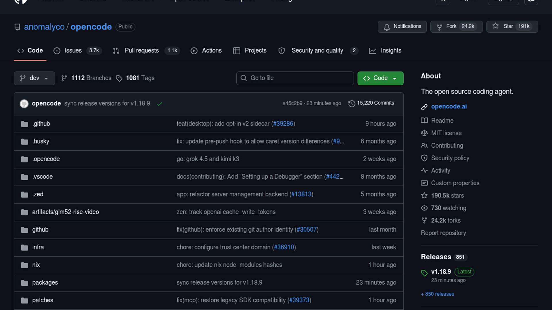 OpenCode v1.18.9 restores MCP 1.x compatibility