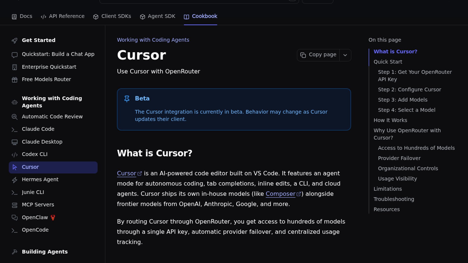 OpenRouter has launched a dedicated API override endpoint that allows Cursor users to route requests to hundreds of LLMs through a single API key.