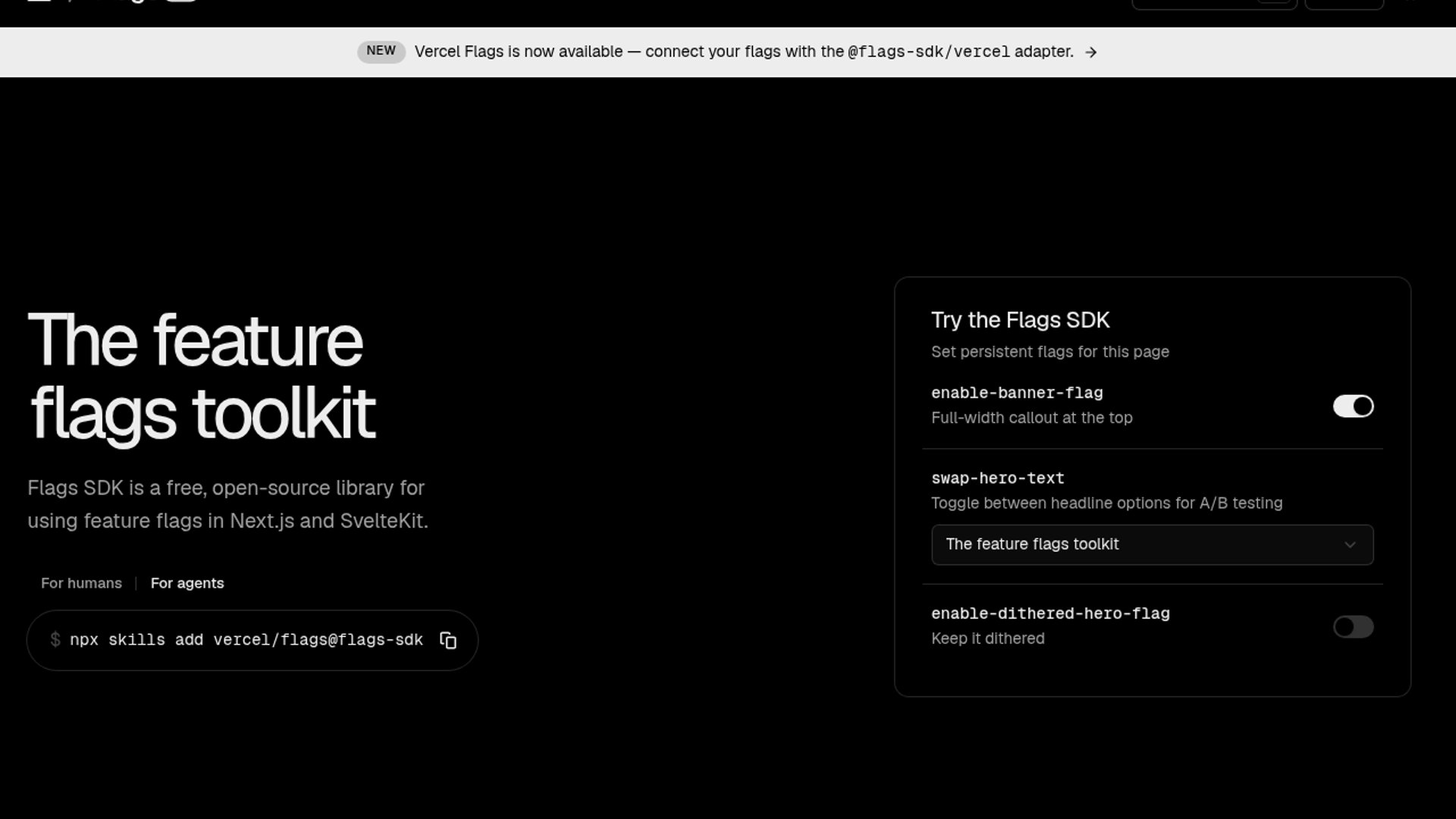 Vercel Flags SDK Speeds Cold Starts 7x
