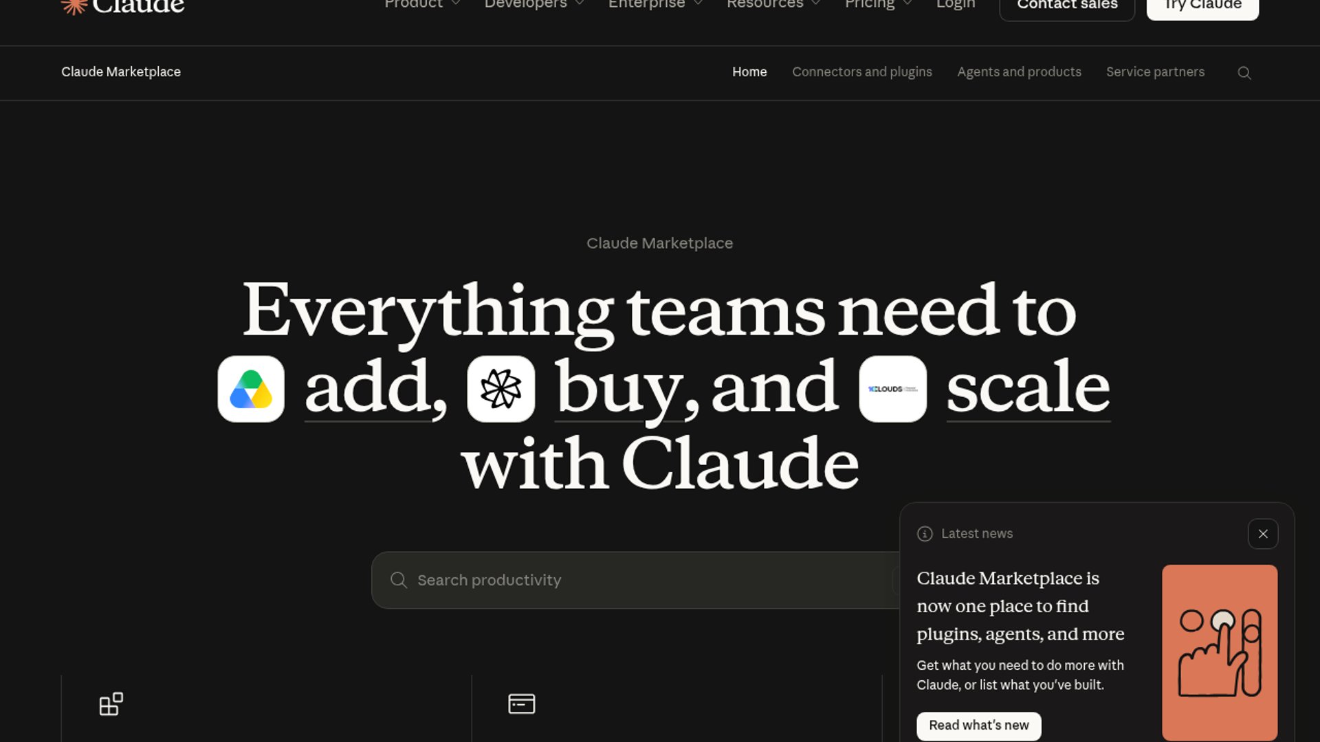 Claude Marketplace centralizes 2,000+ tools