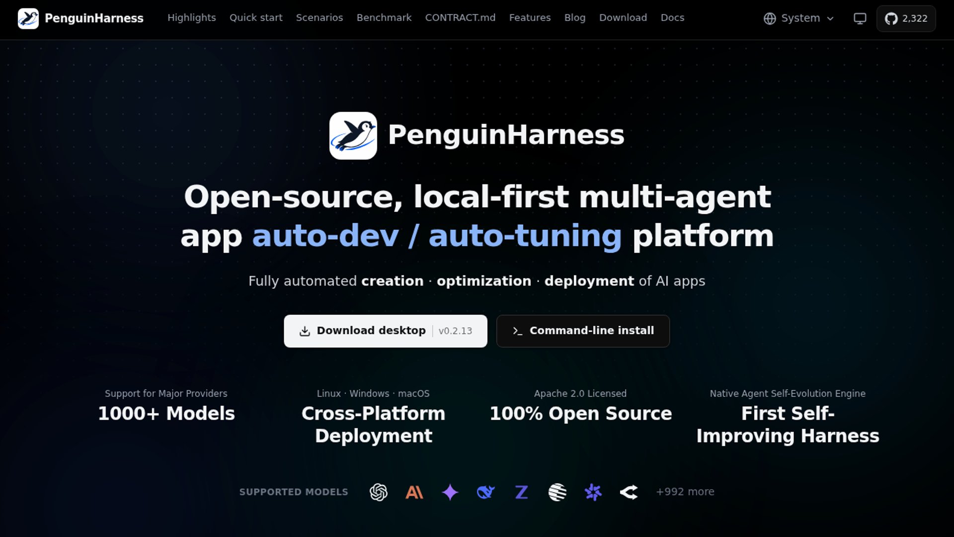 PenguinHarness 0.2.13 advances agentic recursive self-improvement