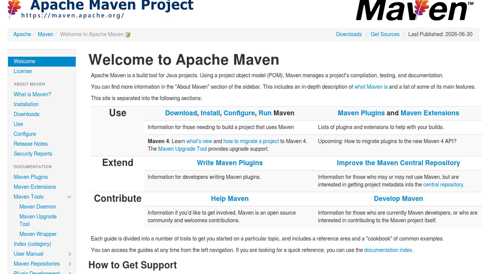 Apache Maven standardizes Java build lifecycles