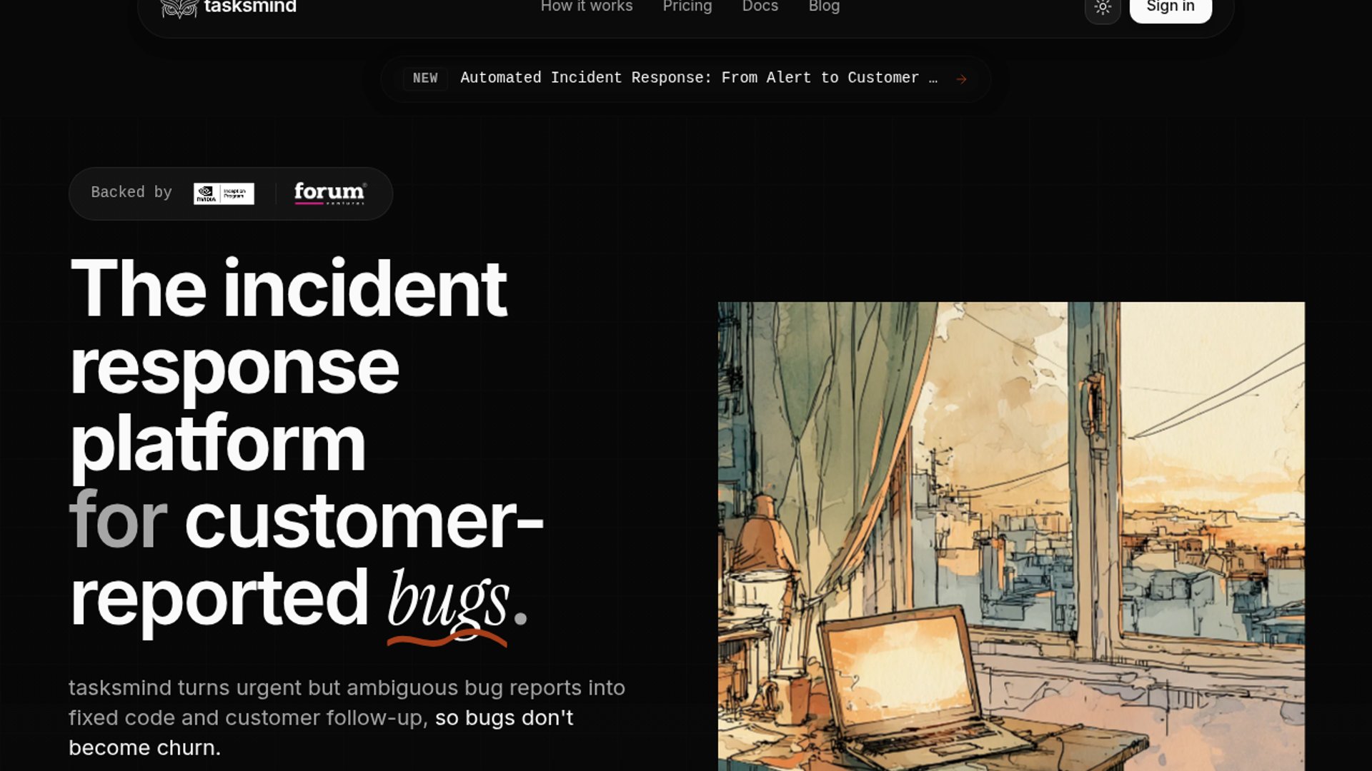 TasksMind automates customer bug triage and fixes