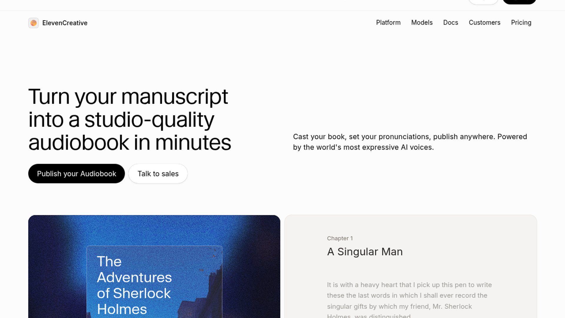 ElevenLabs introduces Character Casting for Audiobooks