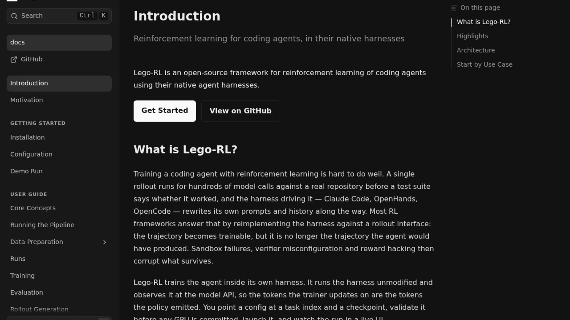 LEGO-RL lifts coding agents across harnesses