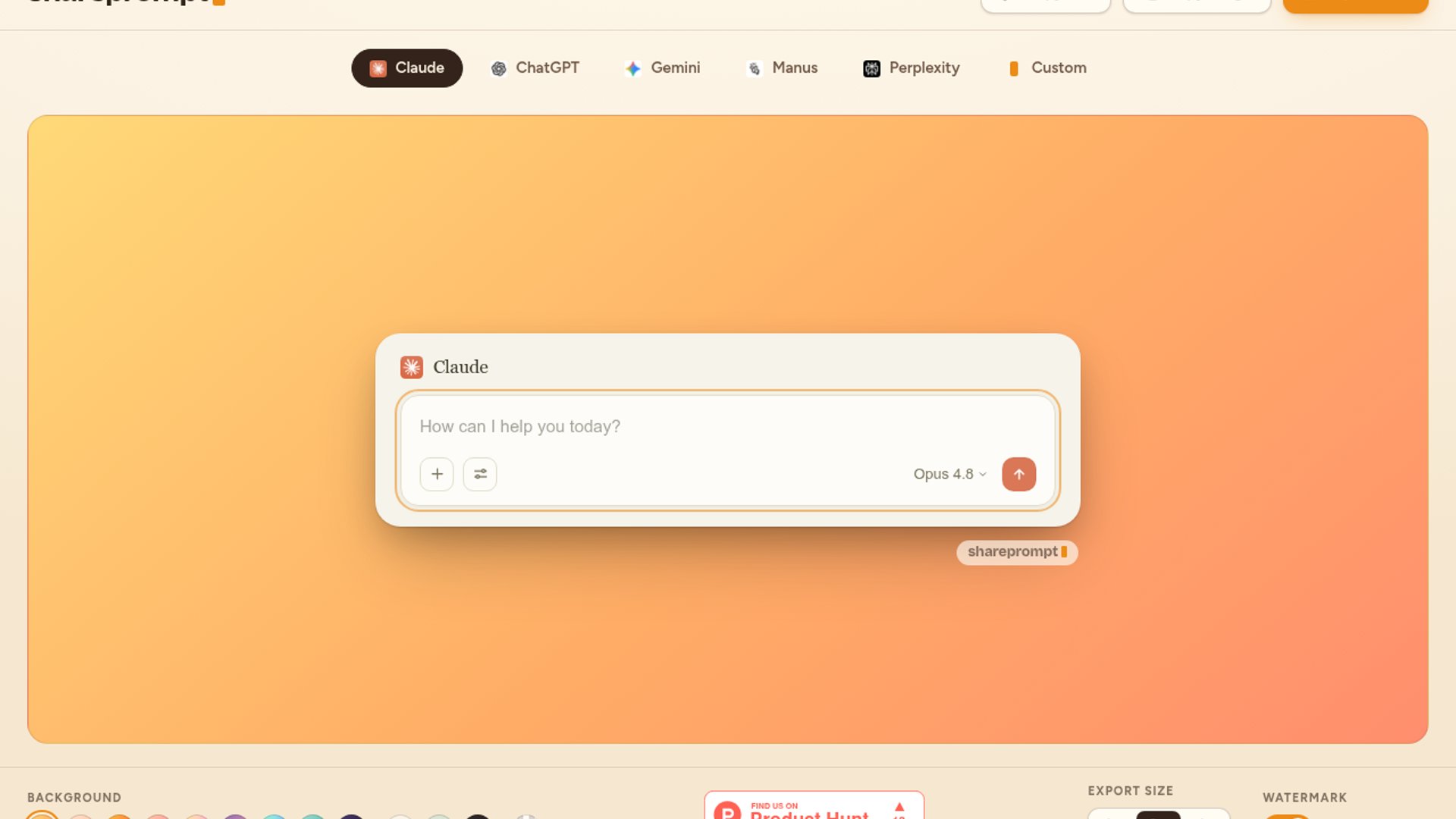 SharePrompt turns AI prompts into shareable images