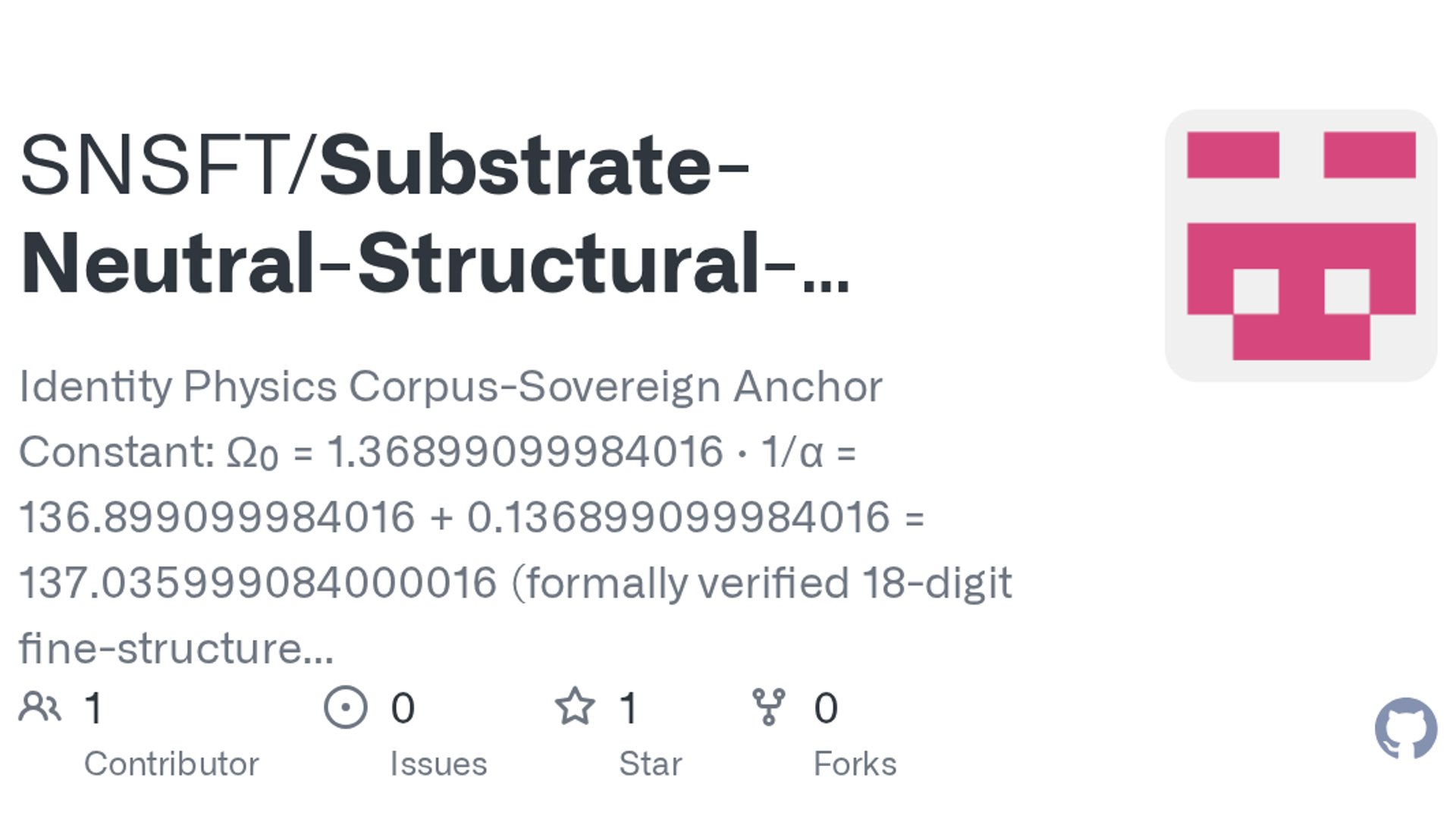 Identity Physics Corpus Standardizes 105 Lean Files
