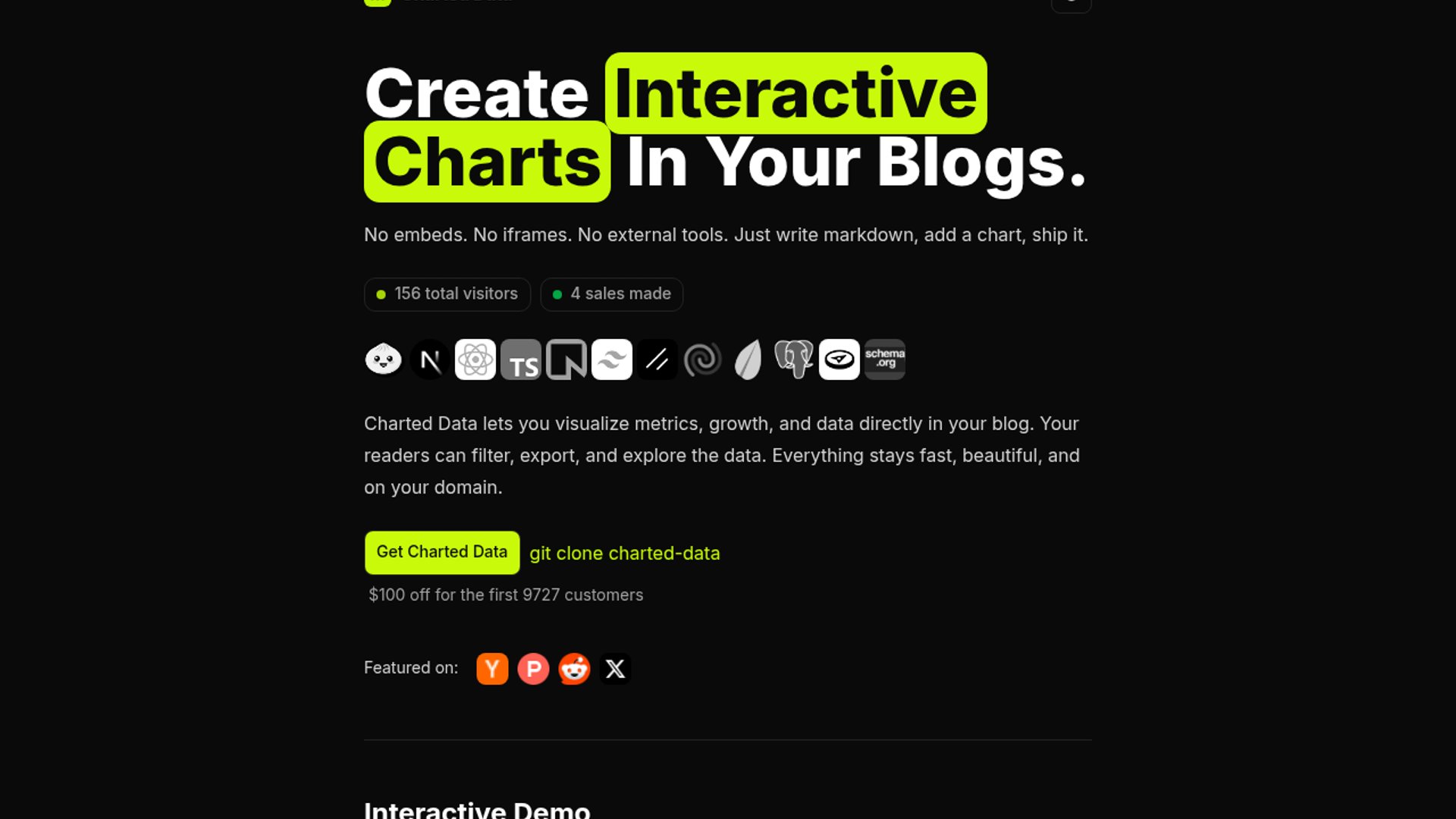 Charted Data Brings Interactive Charts To Blogs