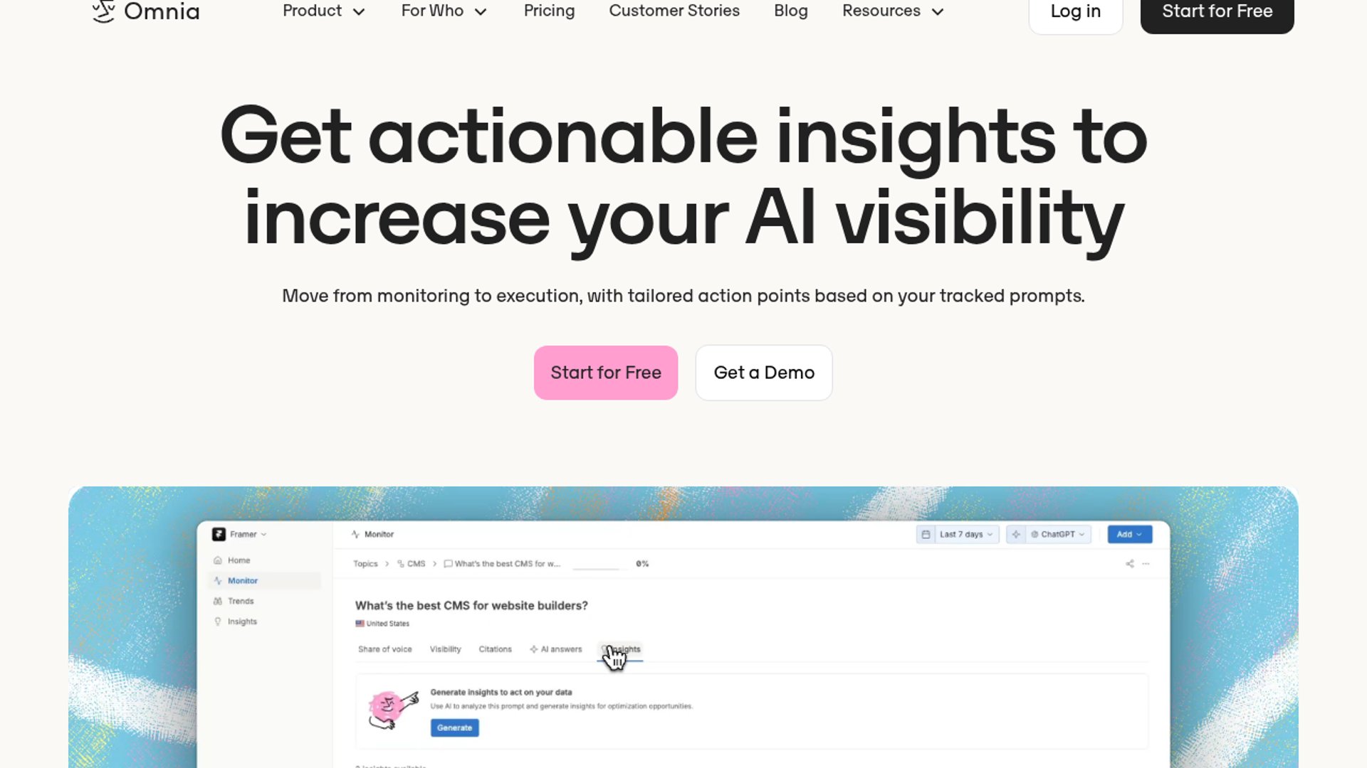 Omnia drops AI visibility action plans