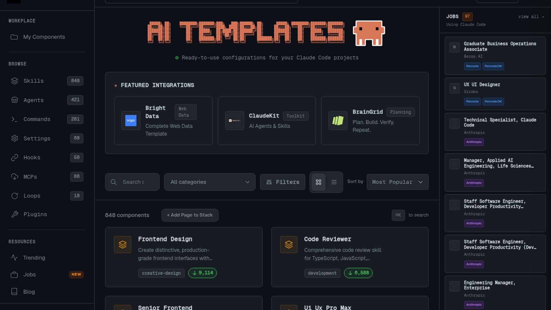 Claude Code Templates tops 1.3 million downloads