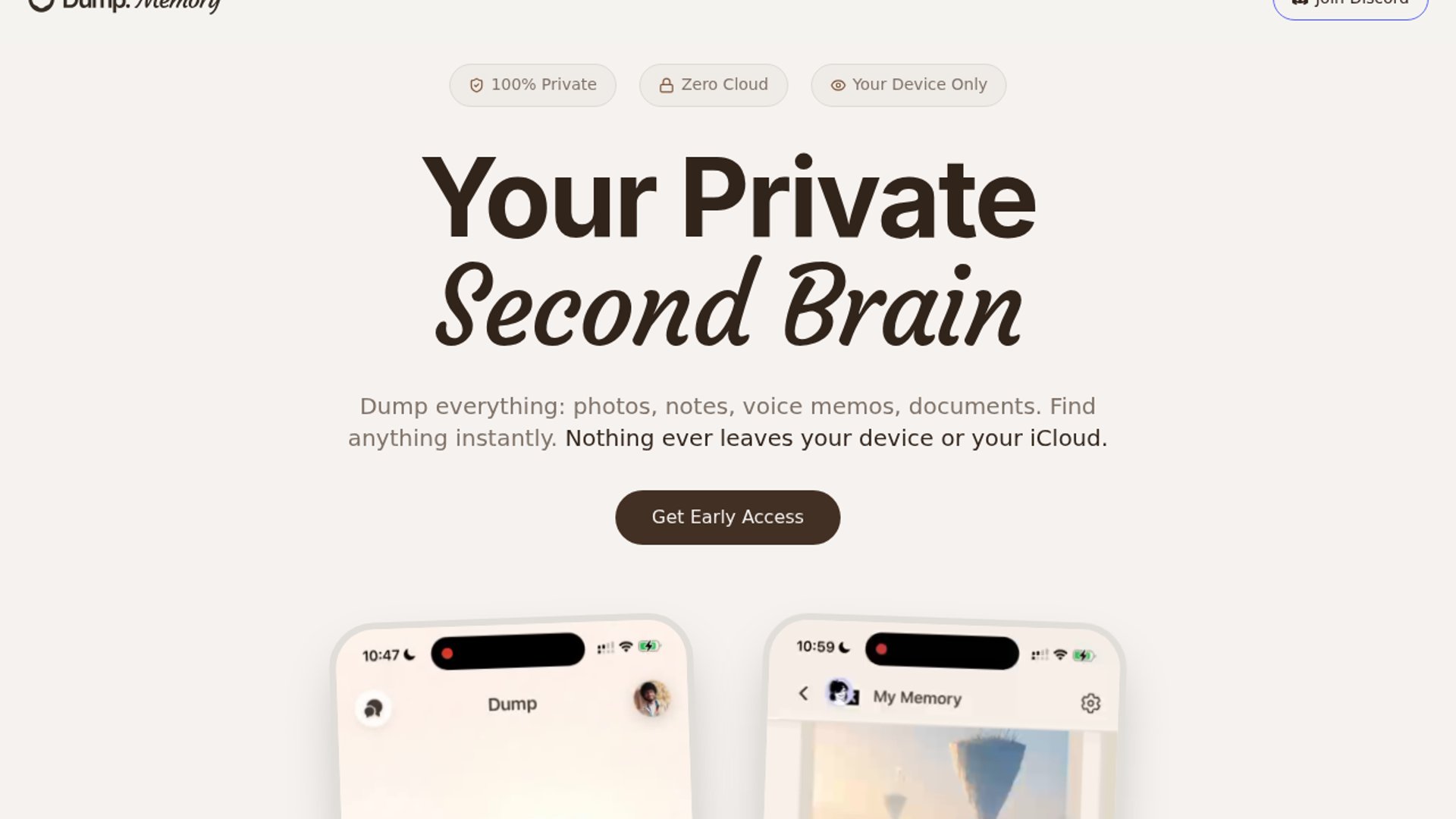 Dump Memory launches private AI second brain