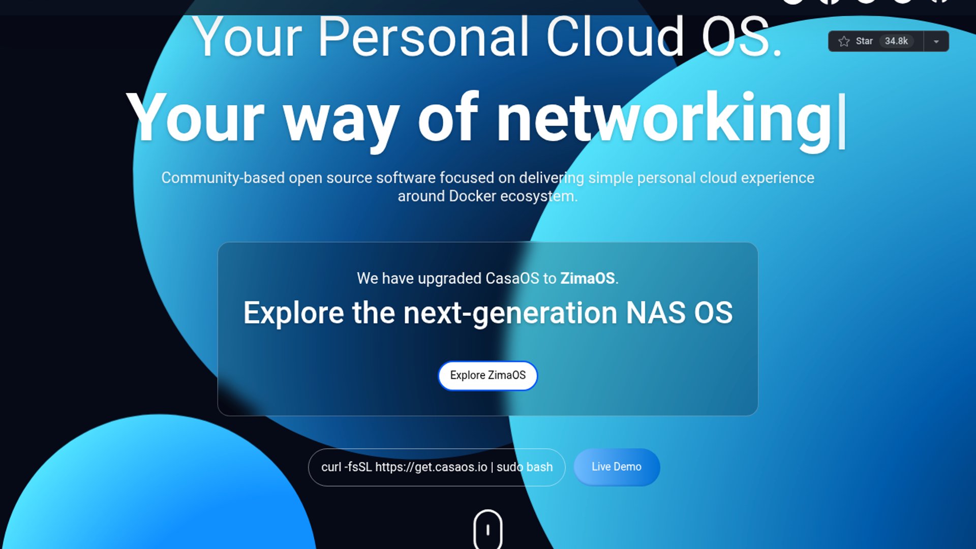 CasaOS simplifies self-hosted personal cloud management