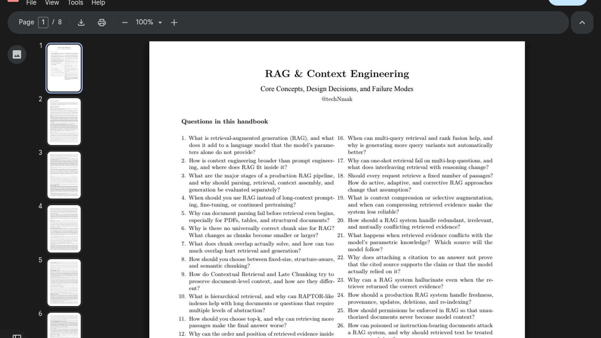 Tech with Mak releases RAG handbook