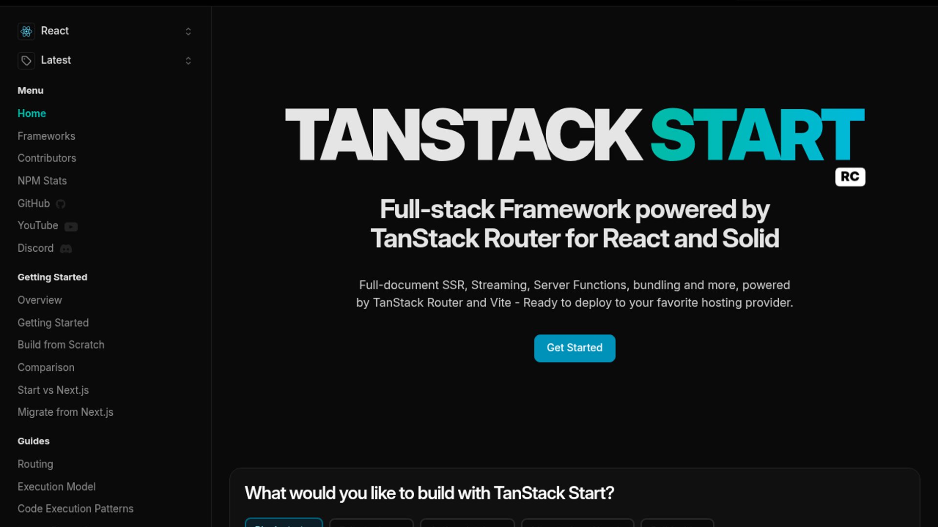 TanStack Start adds React Server Components support