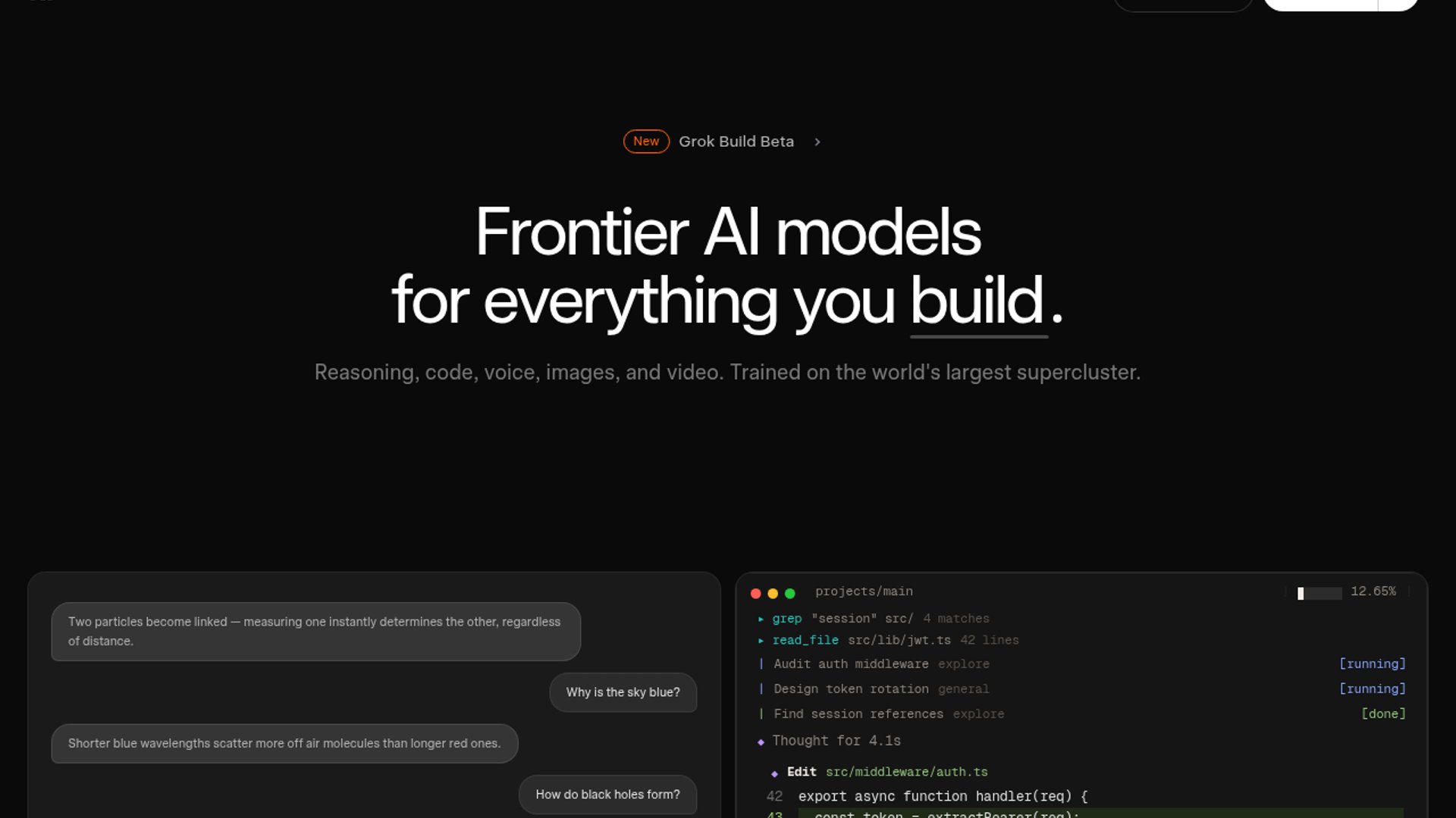 Grok 4.5 enters private coding beta