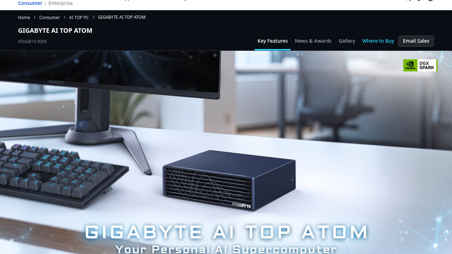 GIGABYTE AI TOP ATOM Adds 64GB Option