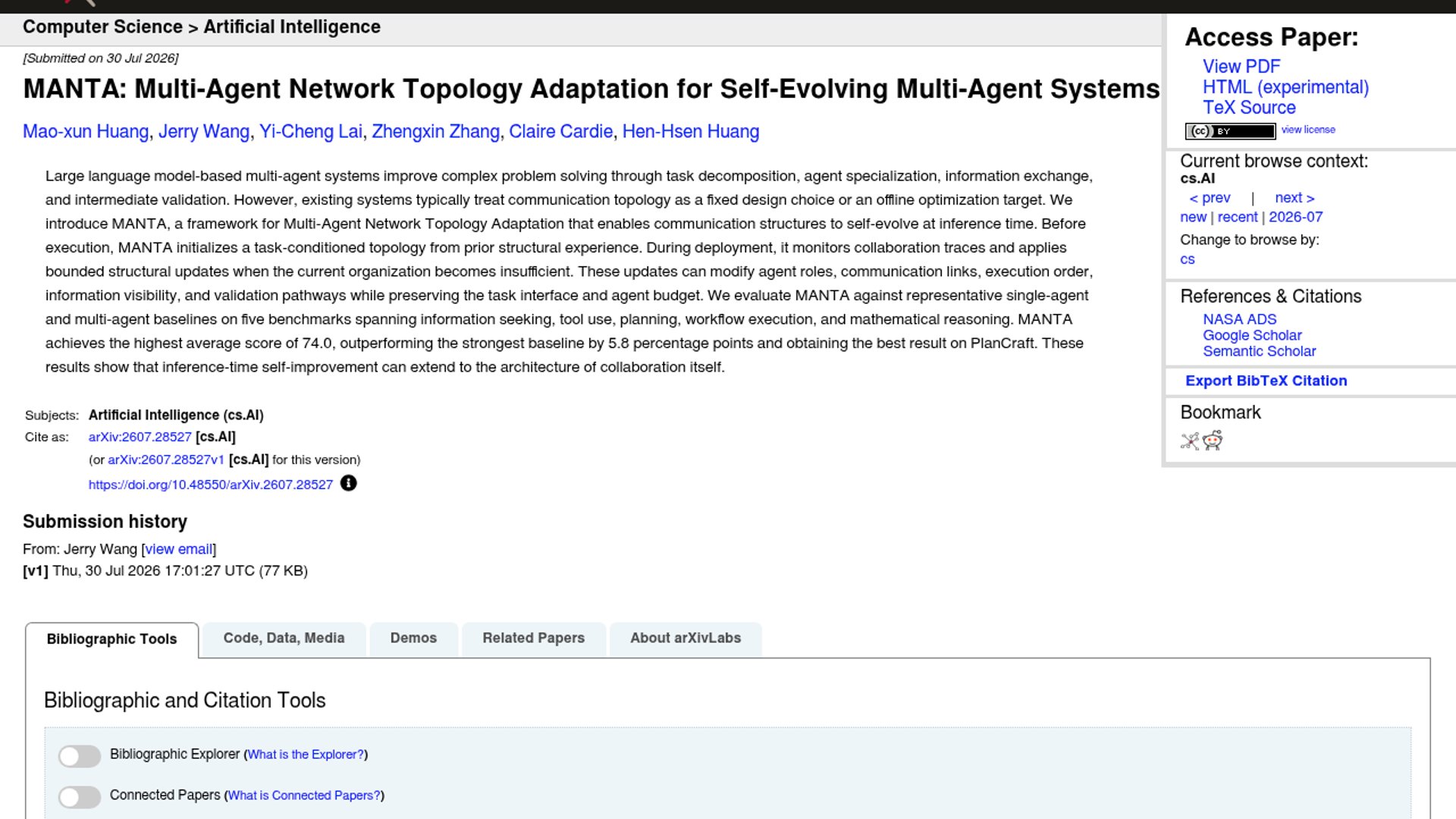 MANTA enables dynamic topology adaptation for multi-agent systems