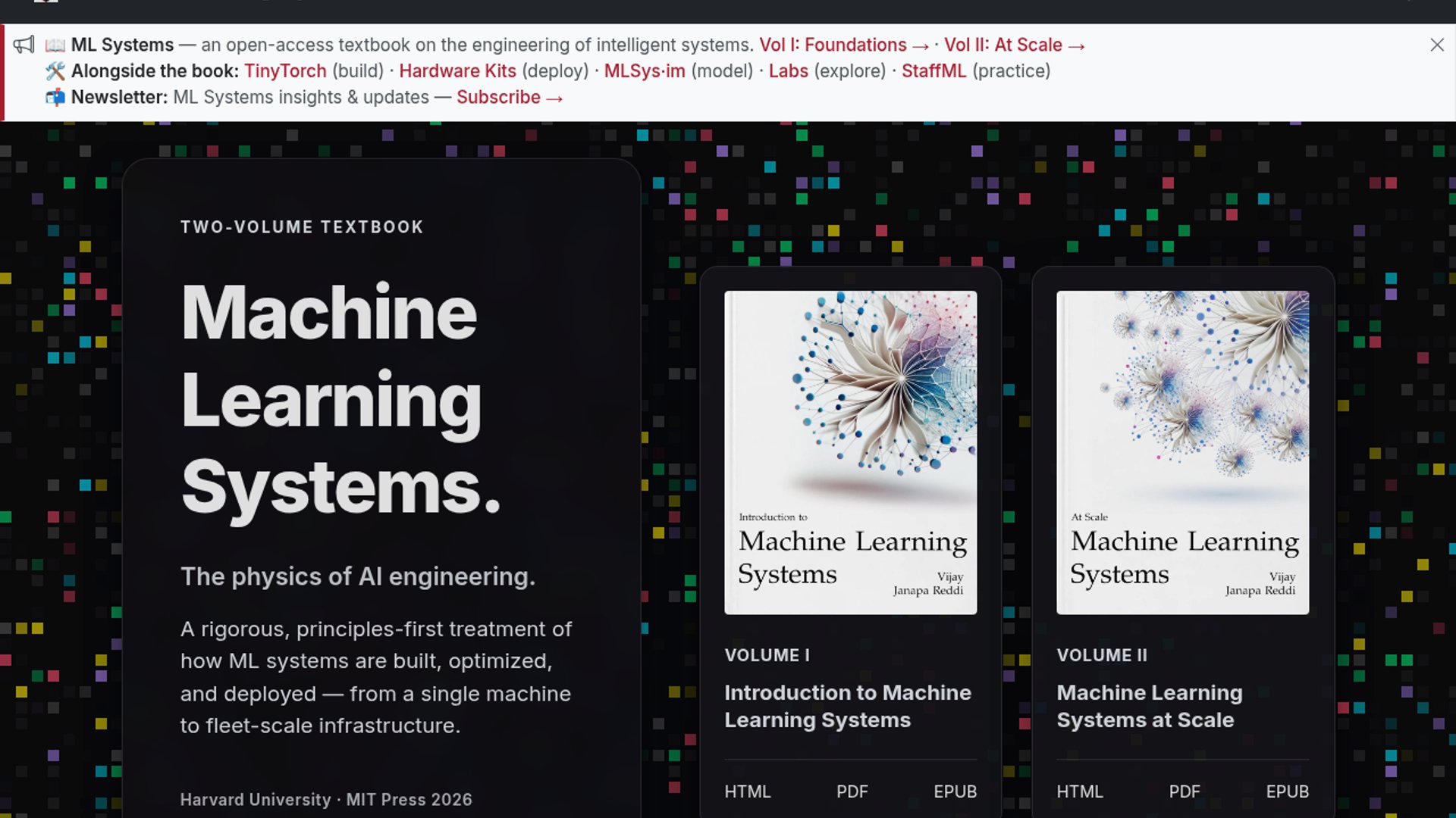 Harvard's MLSysBook Teaches AI Systems Engineering