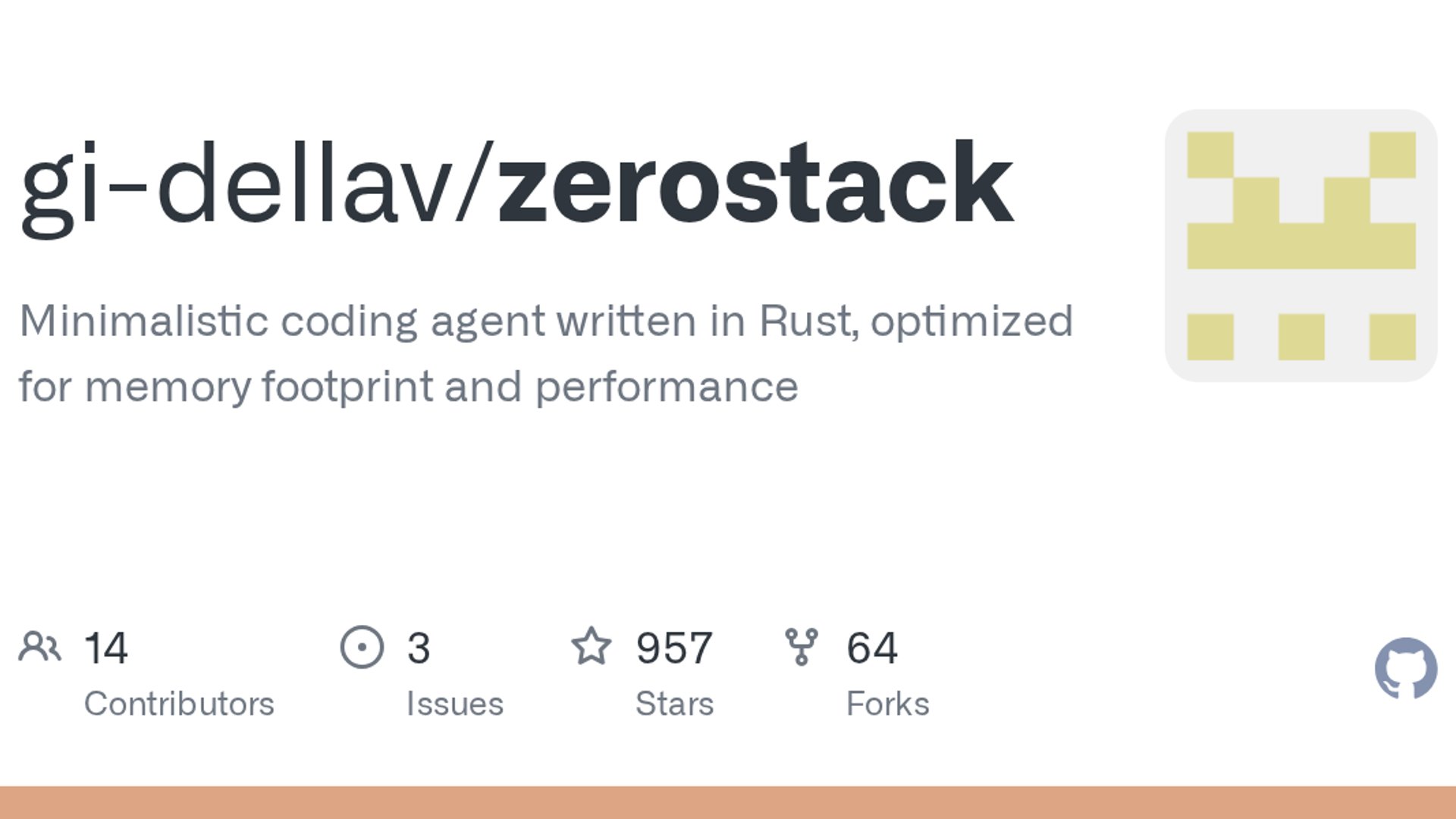 ZeroStack trends with minimalistic Rust coding agent