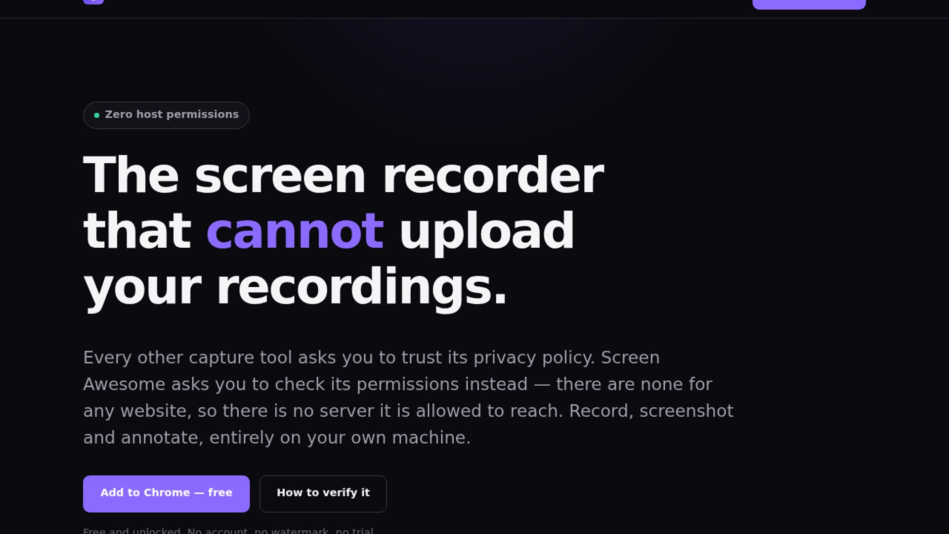 Screen Awesome launches privacy-first local screen recorder