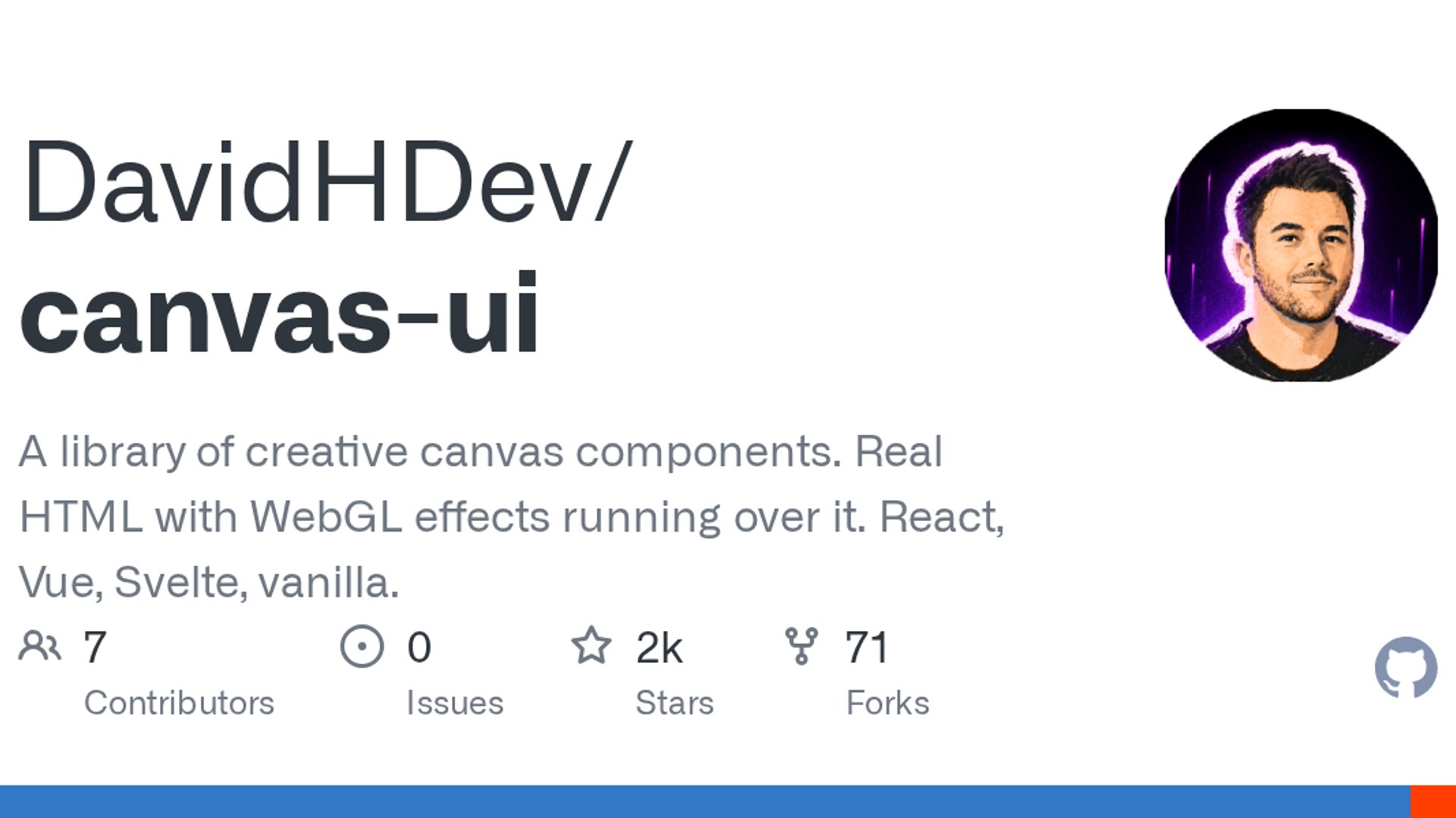 canvas-ui brings WebGL shaders to live DOM