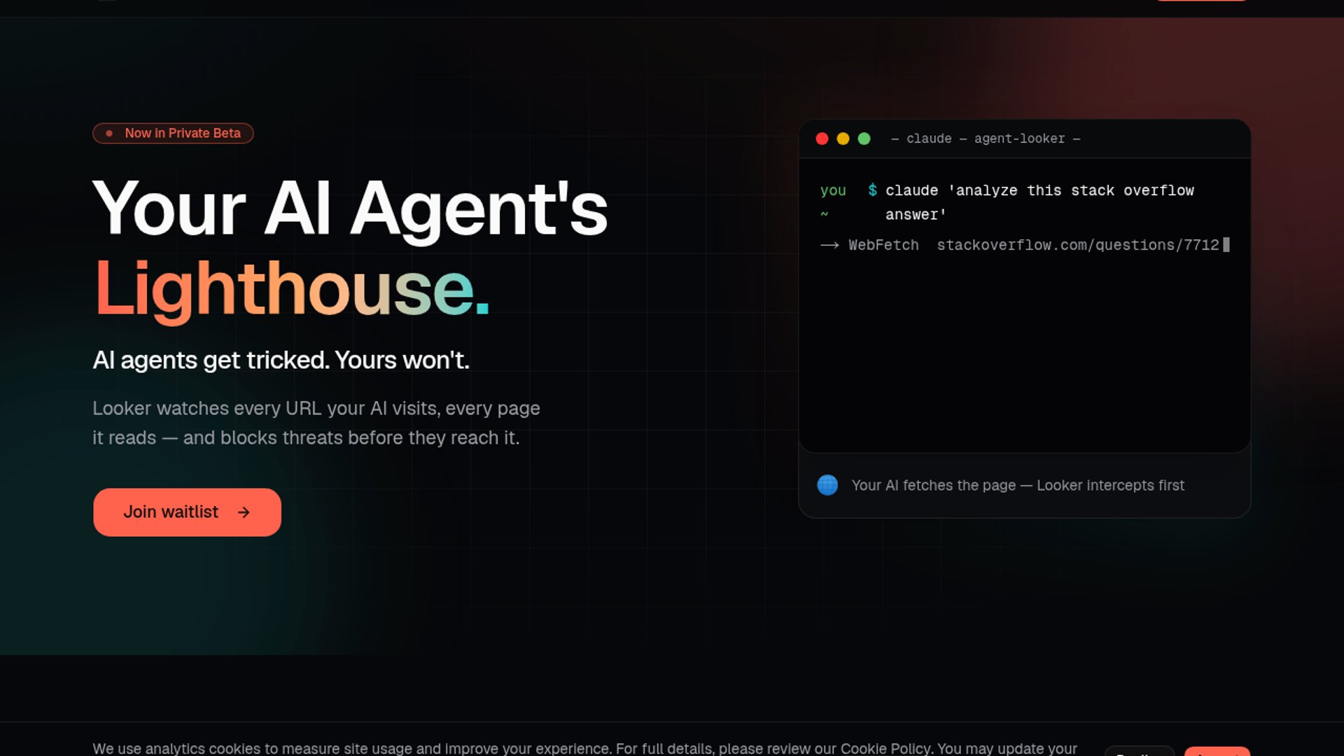 Agent Looker Launches AI Agent Security Shield