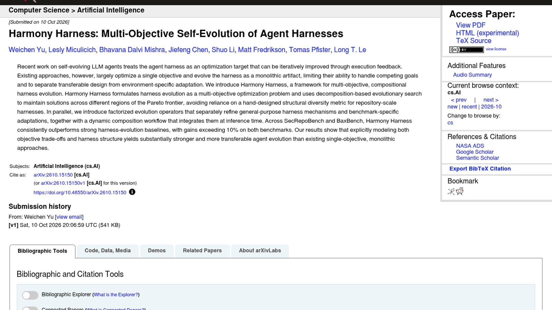 Harmony Harness Reframes Agent Evolution