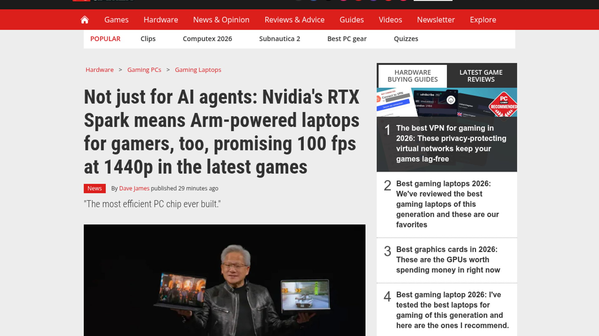 NVIDIA unveils RTX Spark AI superchip