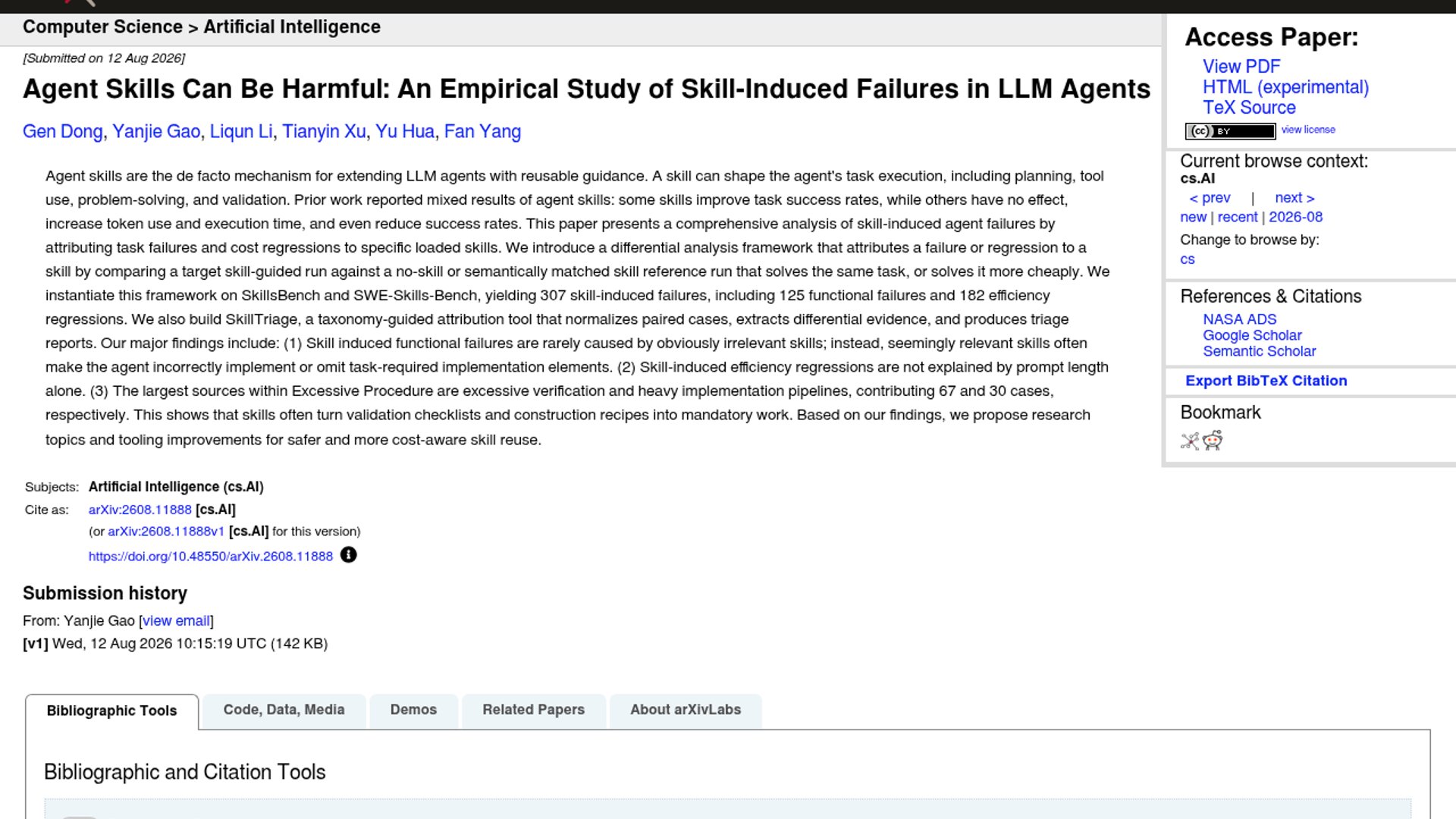 Agent Skills Paper Counts 307 Failures