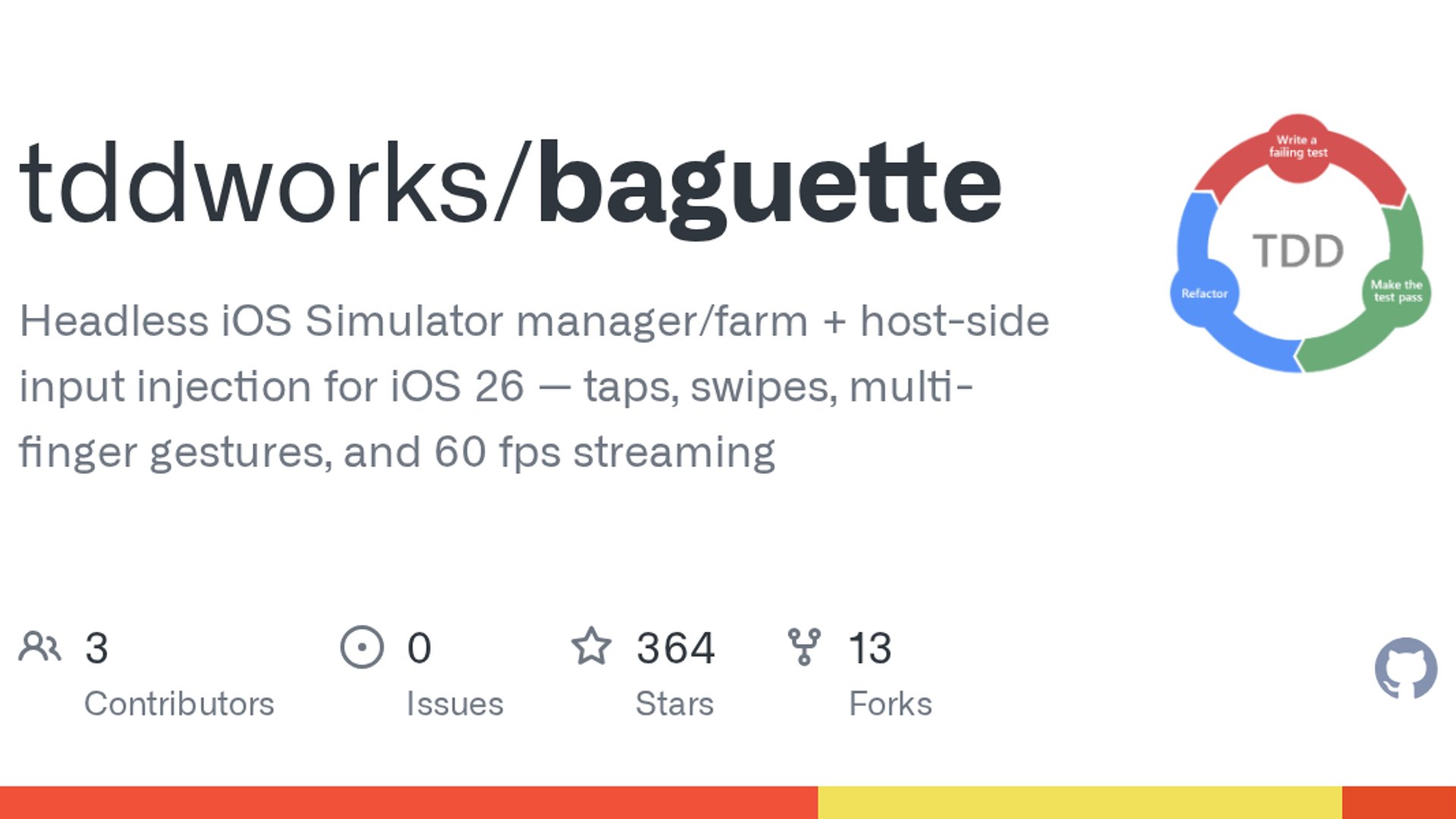 Baguette bundles simulator control, streaming, gestures