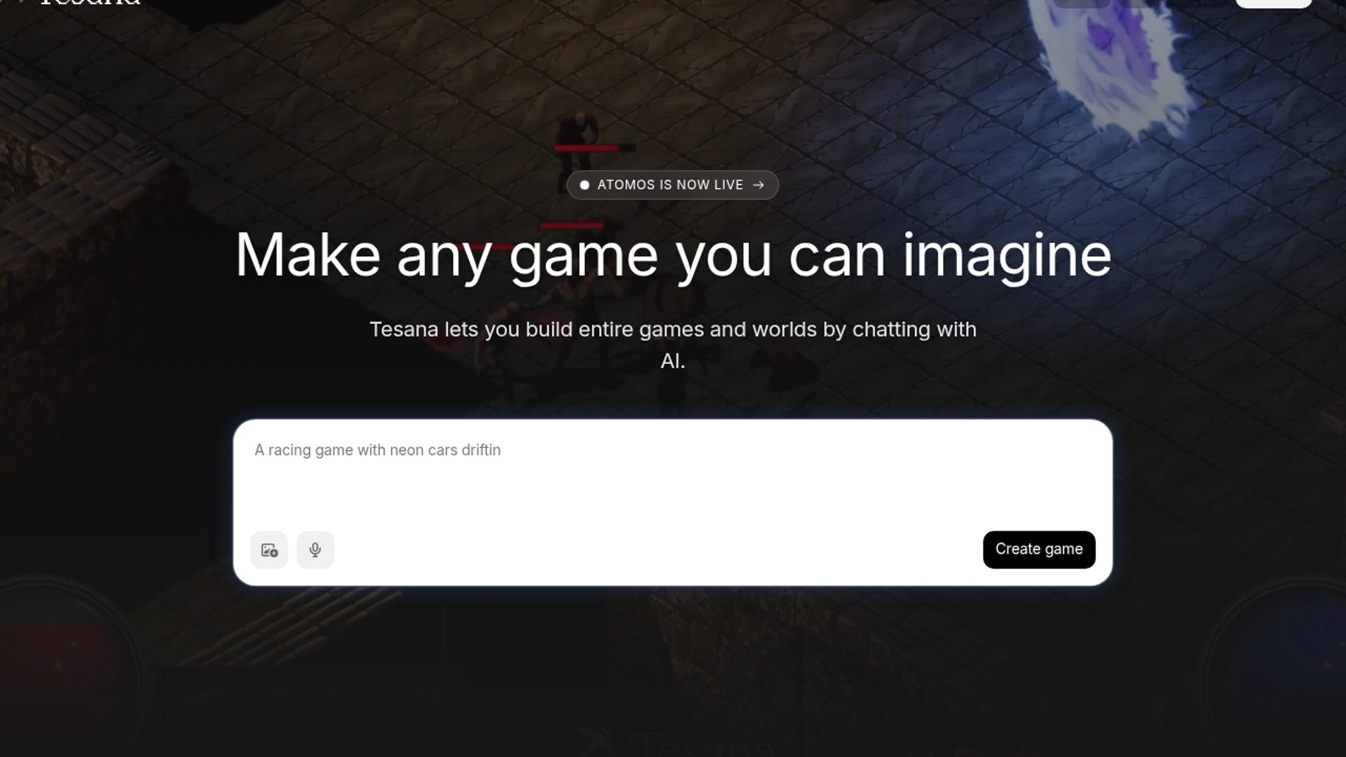 Tesana AI generates playable 3D games from single prompt