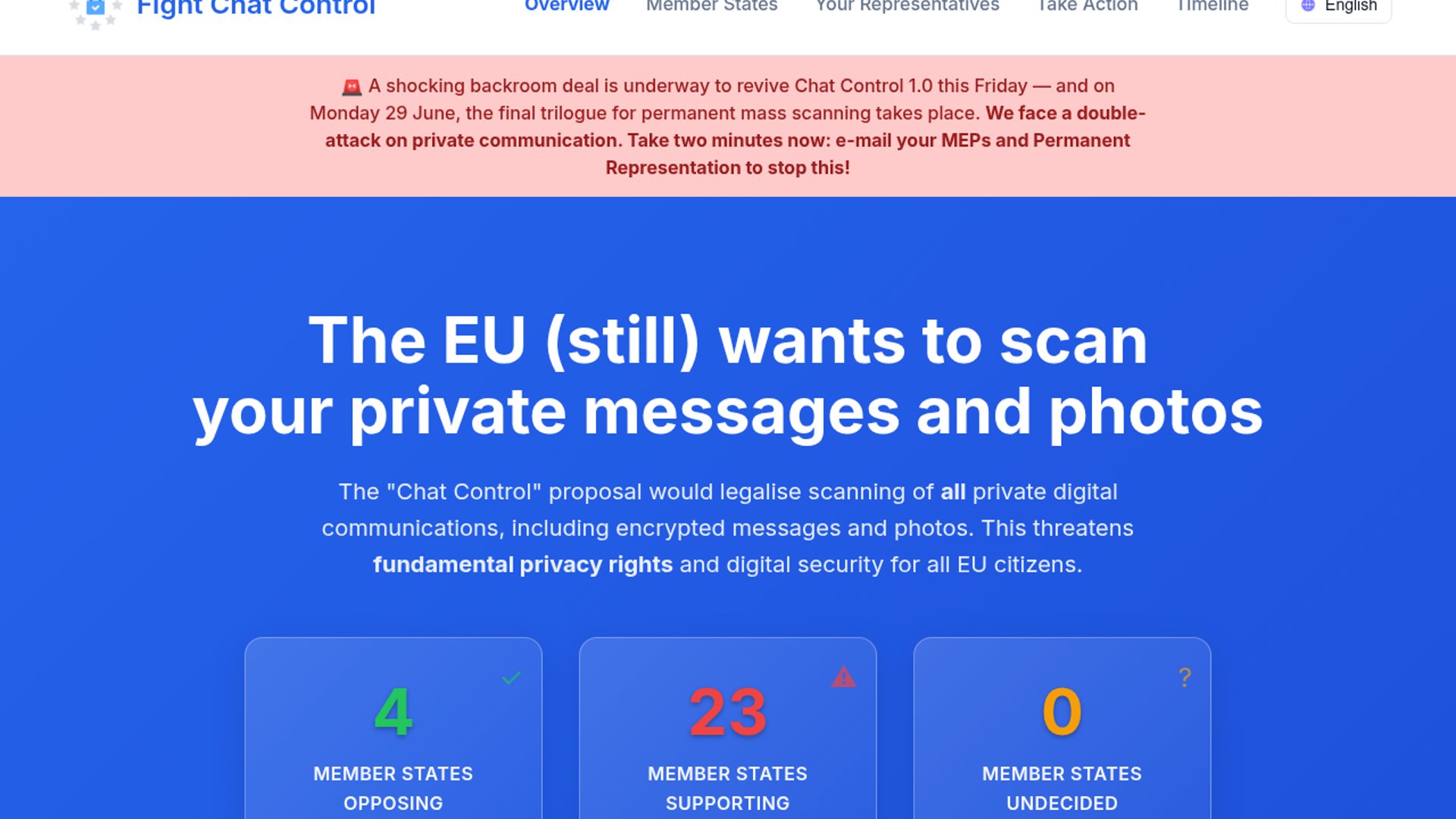 Breyer warns of EU Chat Control revival
