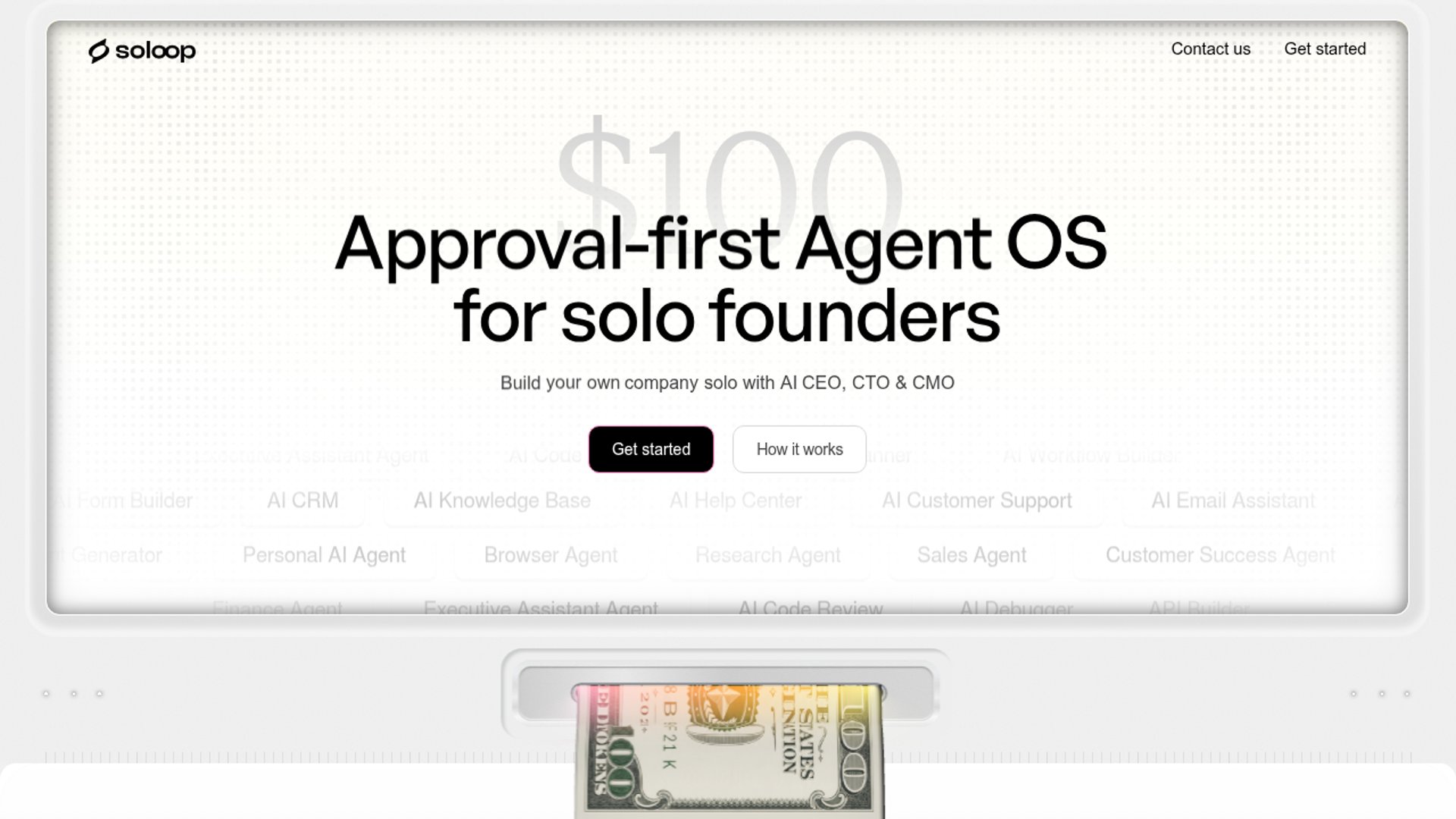 Soloop introduces an approval-first Agent OS that provides solo founders with an AI executive team to take products from idea to revenue.