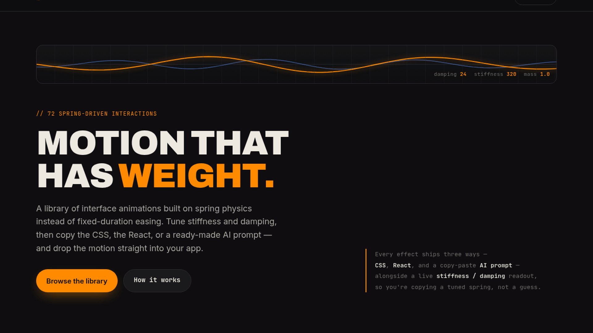 Kinetics drops spring-driven UI library