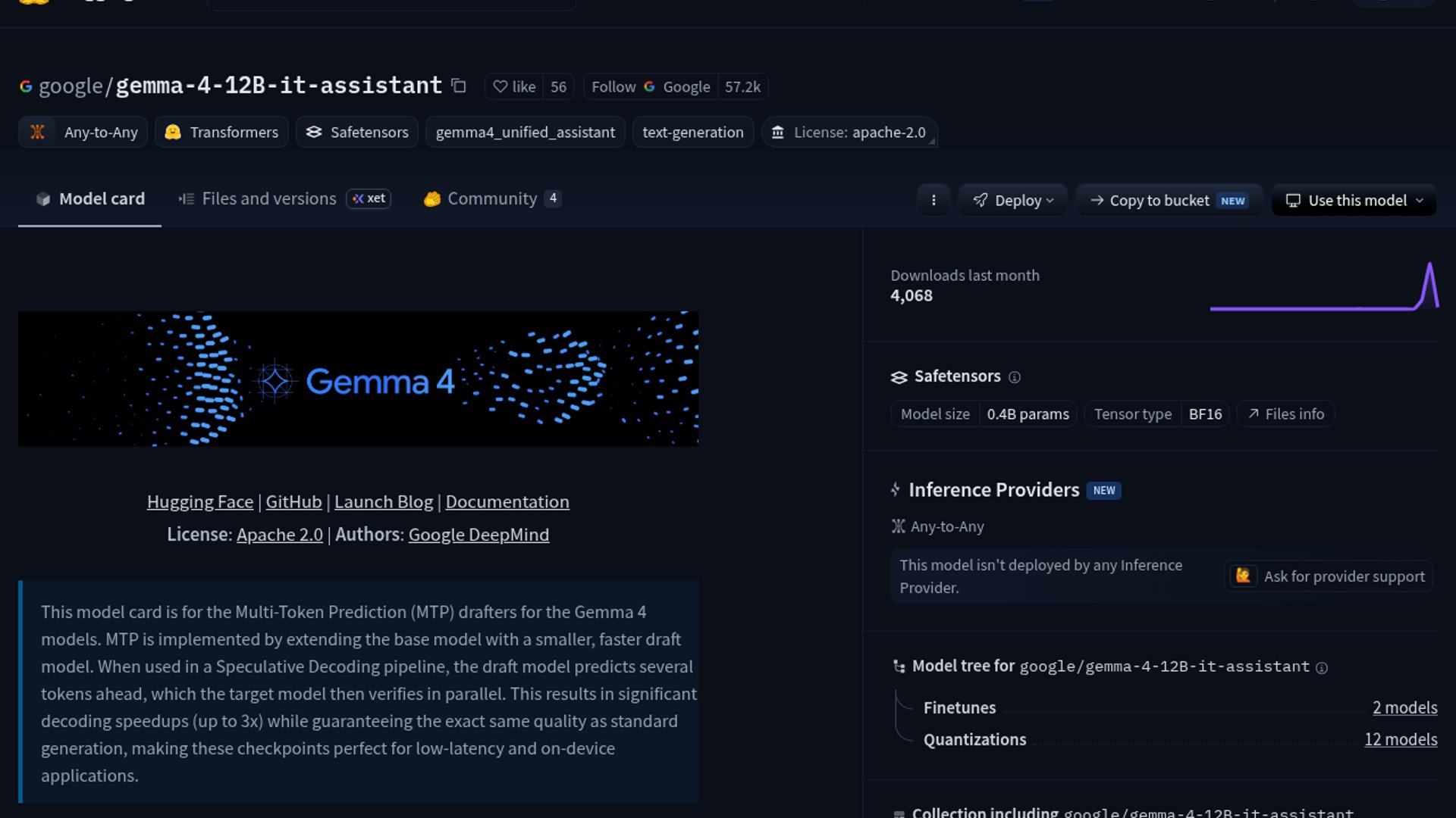 Gemma 4 12B Assistant accelerates decoding