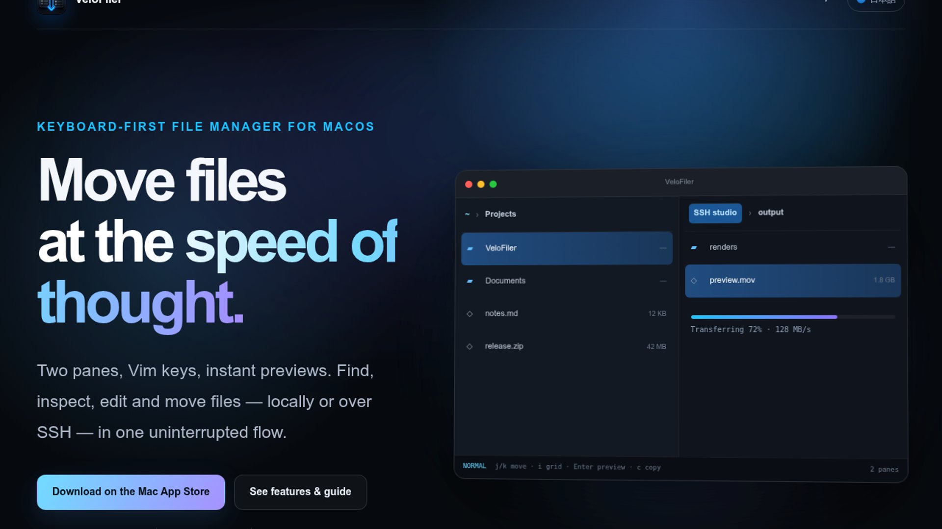 VeloFiler Rebuilds Mac File Management
