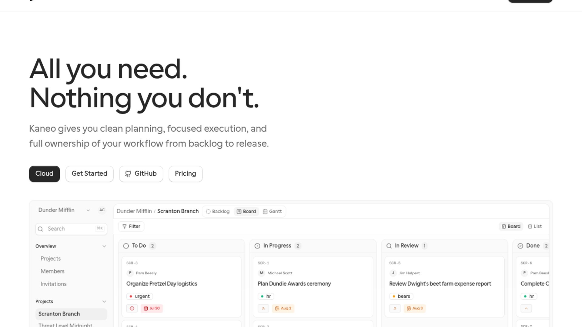 Kaneo cuts project bloat with lightweight Kanban