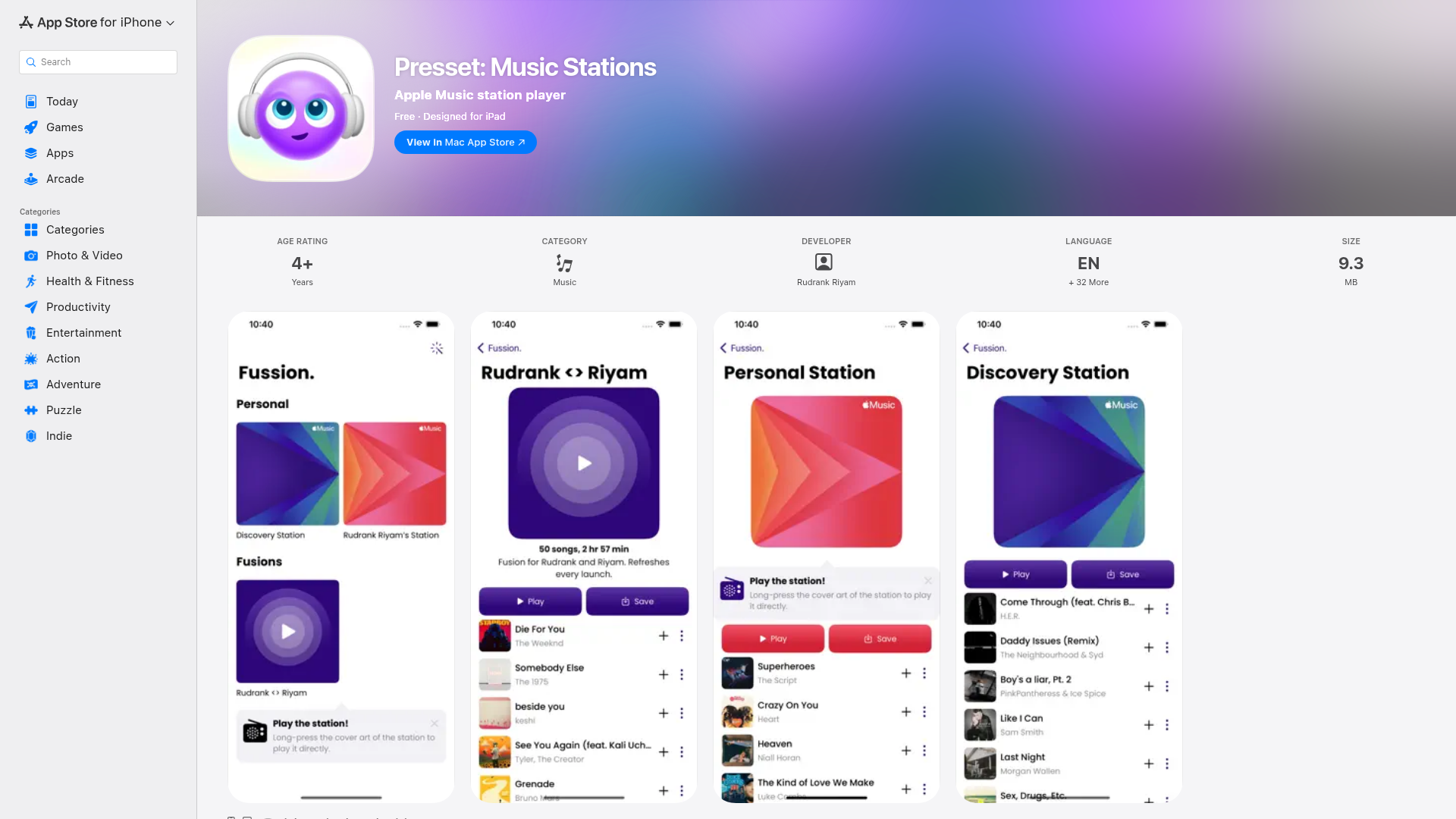 Presset adds music search, ships via Codex