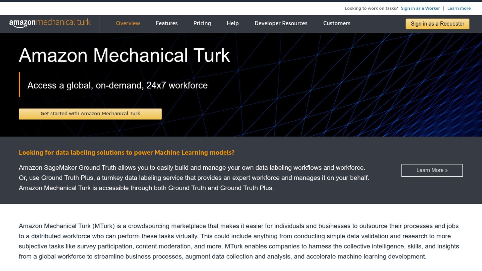 Amazon Mechanical Turk enters maintenance mode