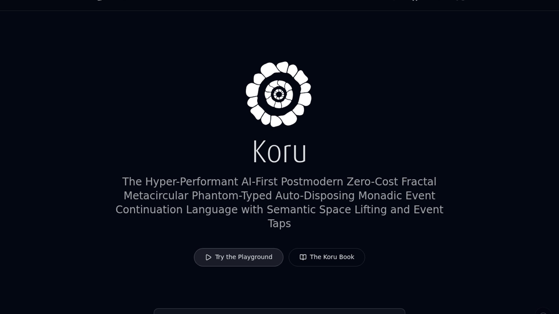 Koru parser defeats exponential backtracking cliffs