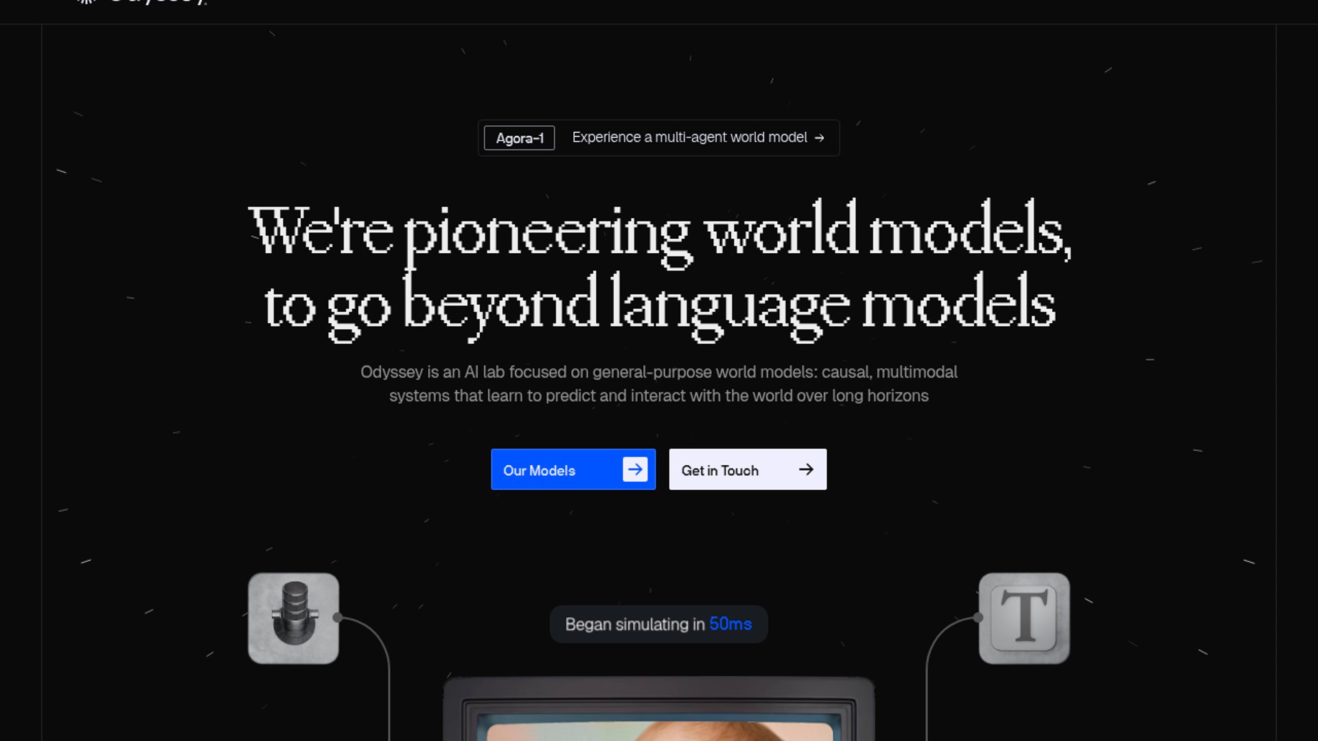 Odyssey launches Starchild-1 real-time multimodal world model