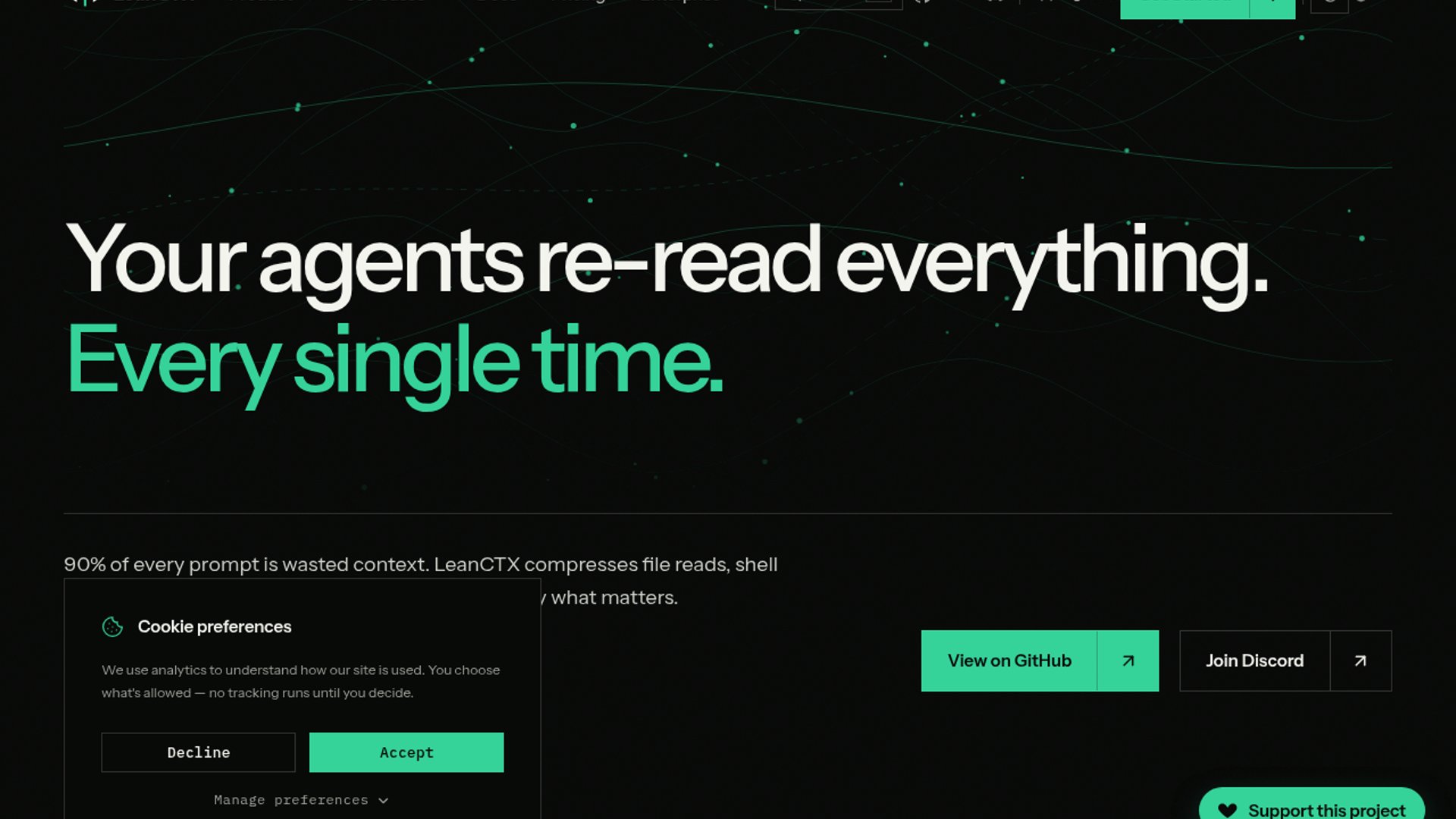 LeanCTX adds bidirectional context compression