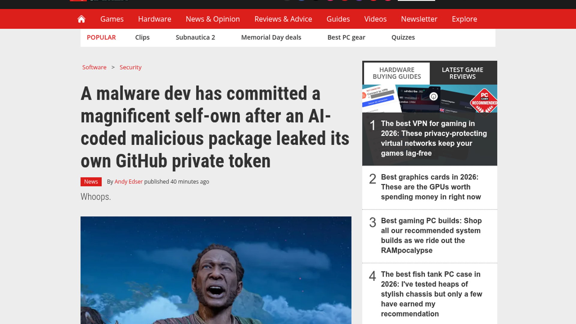 AI-coded npm infostealer leaks private GitHub token
